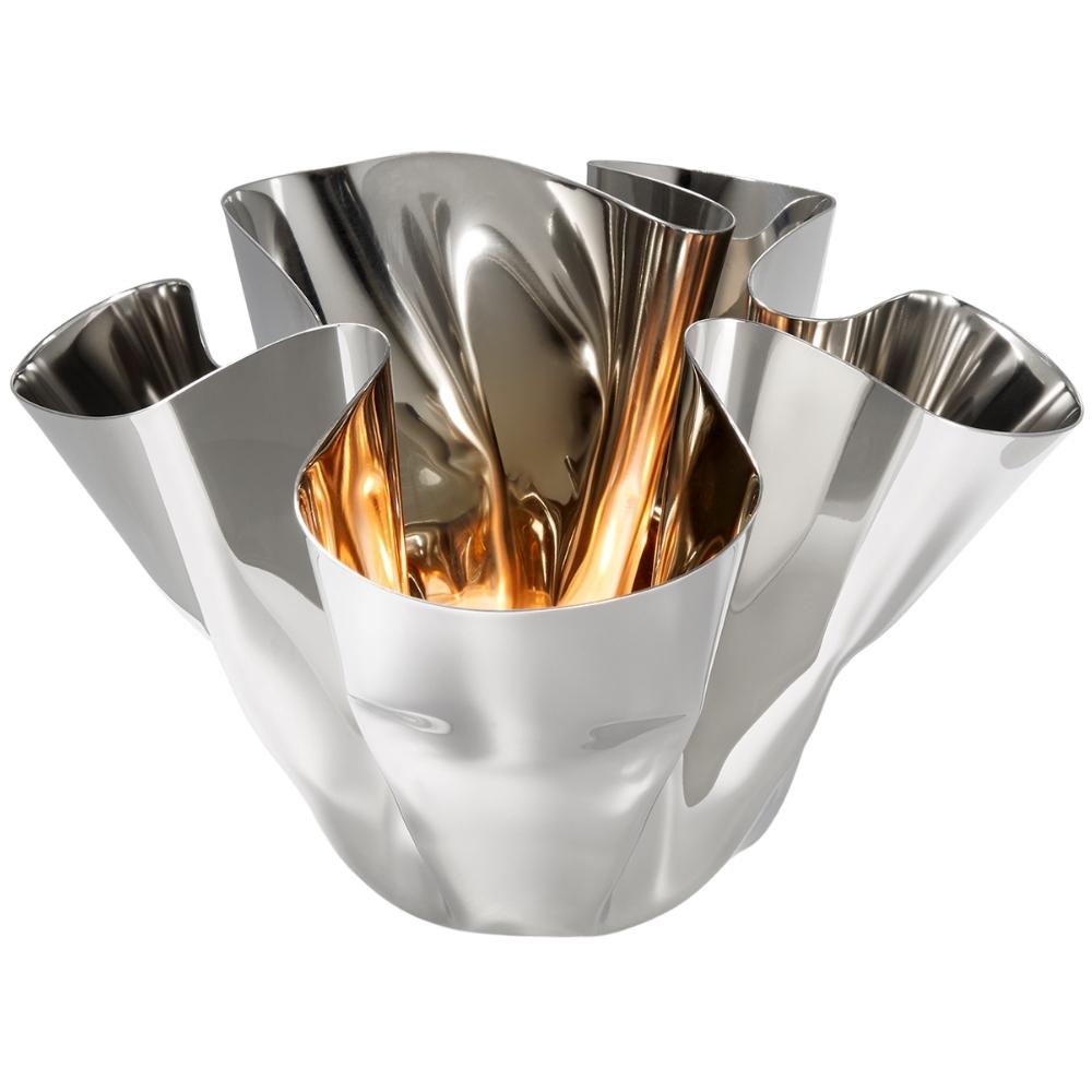 Waxinelichthouder / vaas MARGEAUX 18 cm, roestvrij staal, Philippi