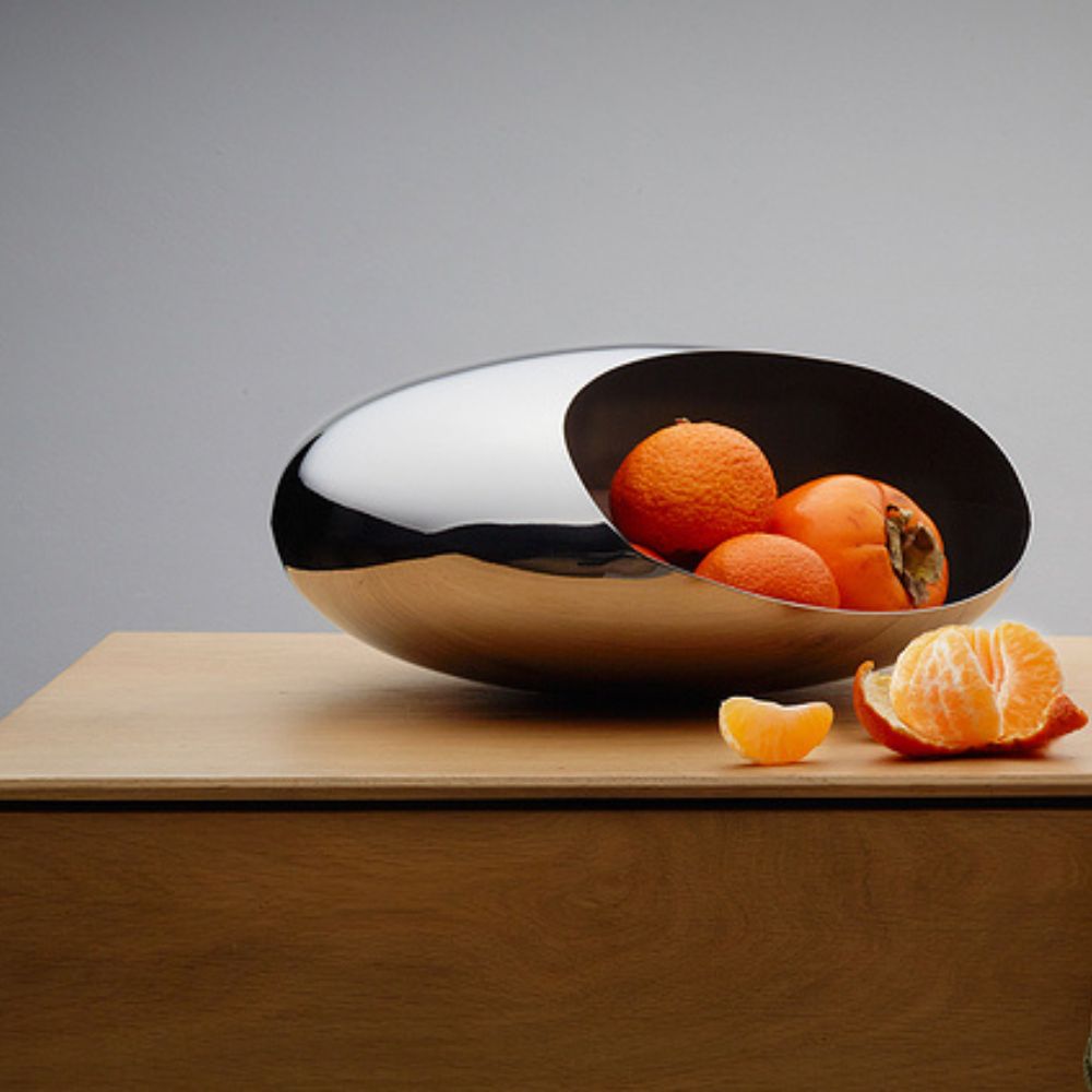 Fruitschaal COCOON 30 cm, zilver, Philippi