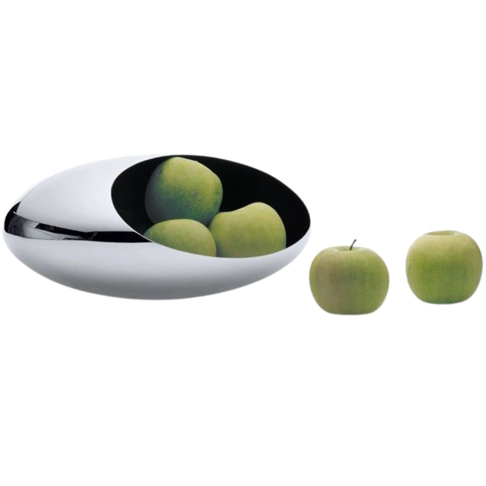 Fruitschaal COCOON 30 cm, zilver, Philippi