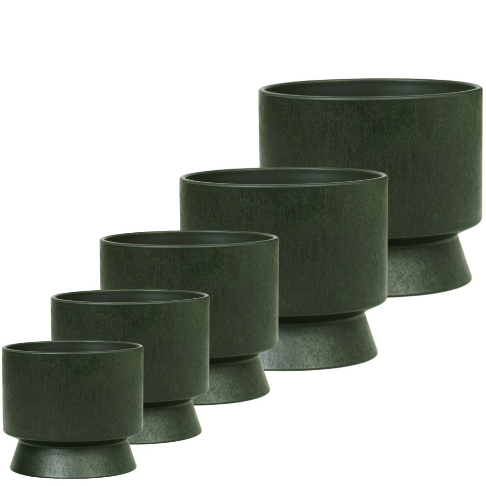 Bloempot RECYCLED 12 cm, donkergroen, Rosendahl