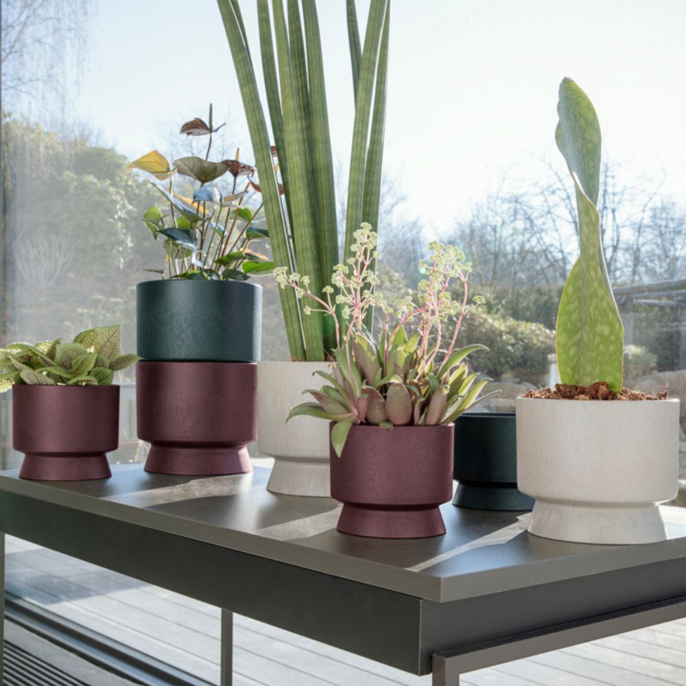 Bloempot RECYCLED 12 cm, donkergroen, Rosendahl
