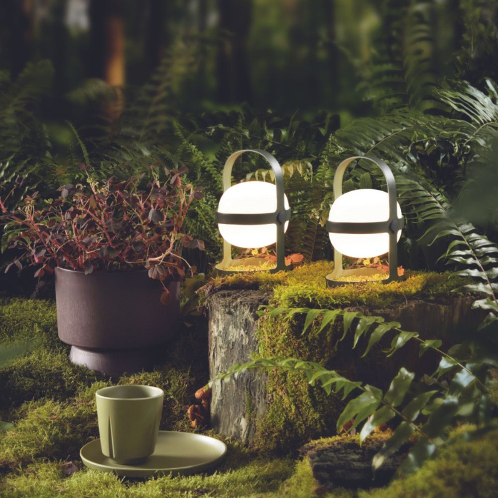 Draagbare tafellamp SOFT SPOT 25 cm, LED, olijfgroen, Rosendahl