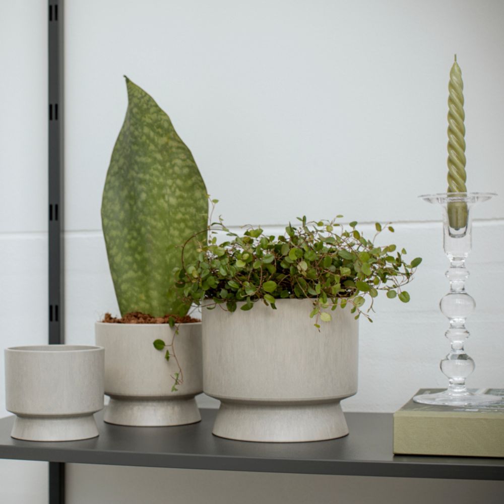 Bloempot RECYCLED 19 cm, zand, Rosendahl