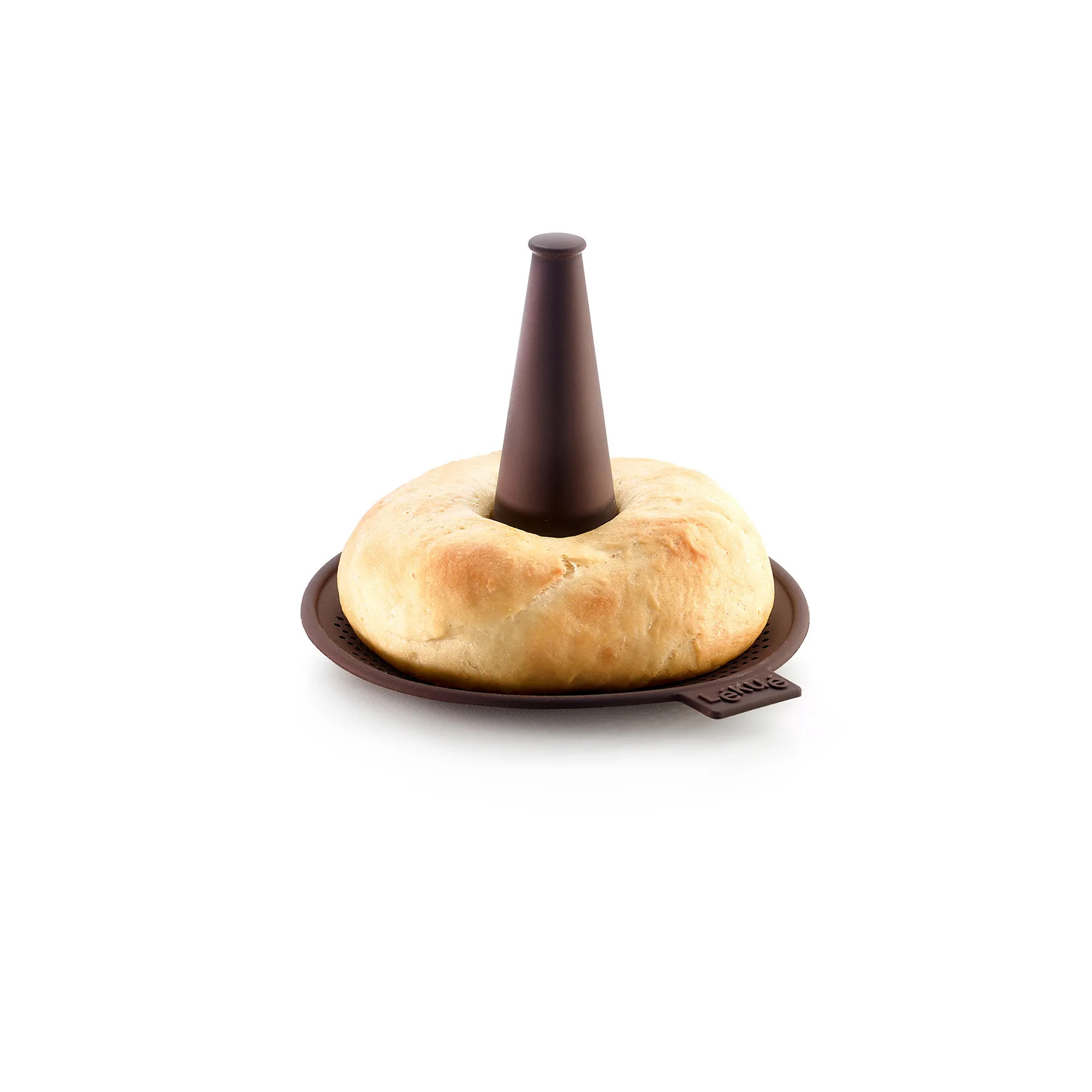 Bagel-bakvorm, set van 6 stuks, bruin, siliconen, Lékué