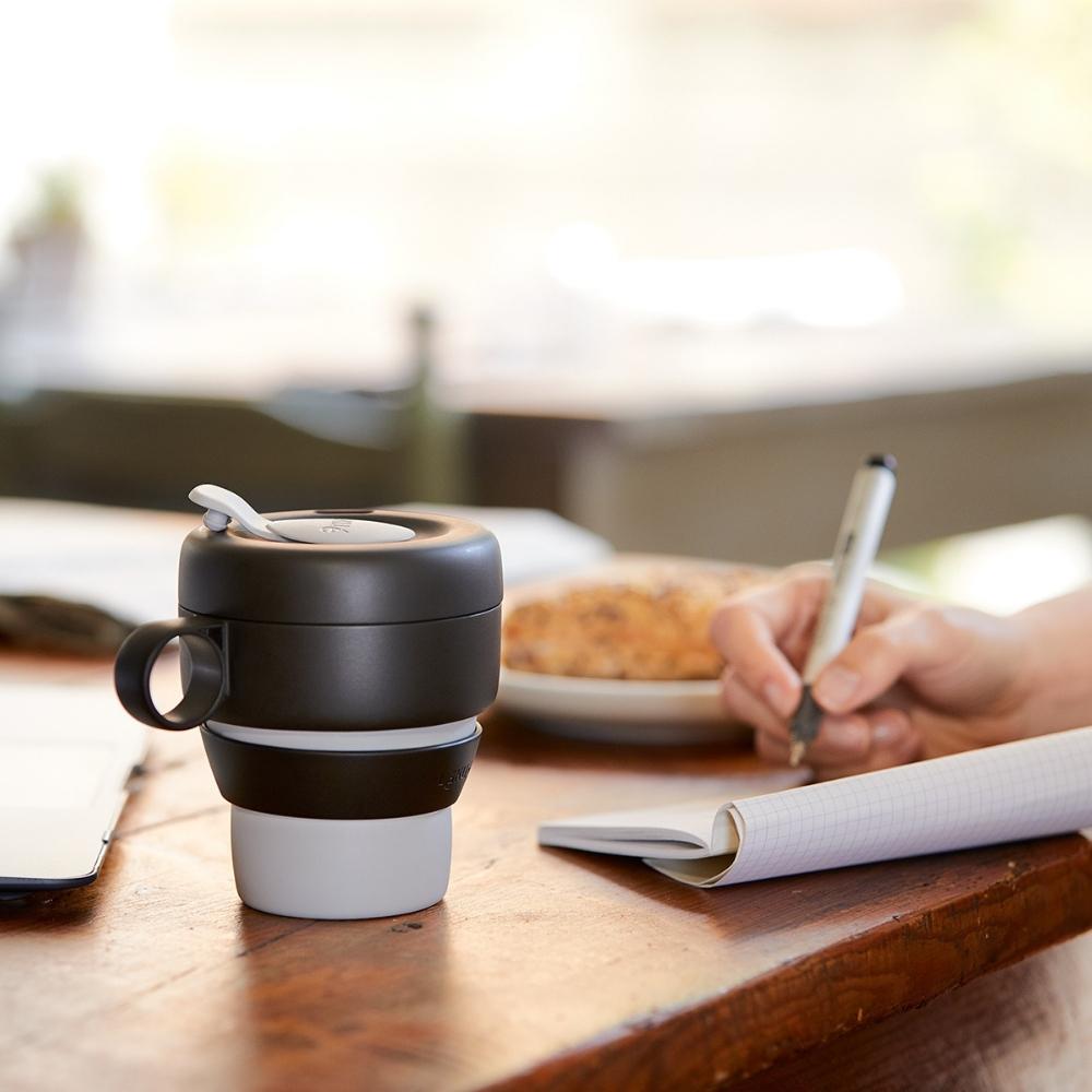 Reisbeker MUG TO GO, 350 ml, grijs, Lékué