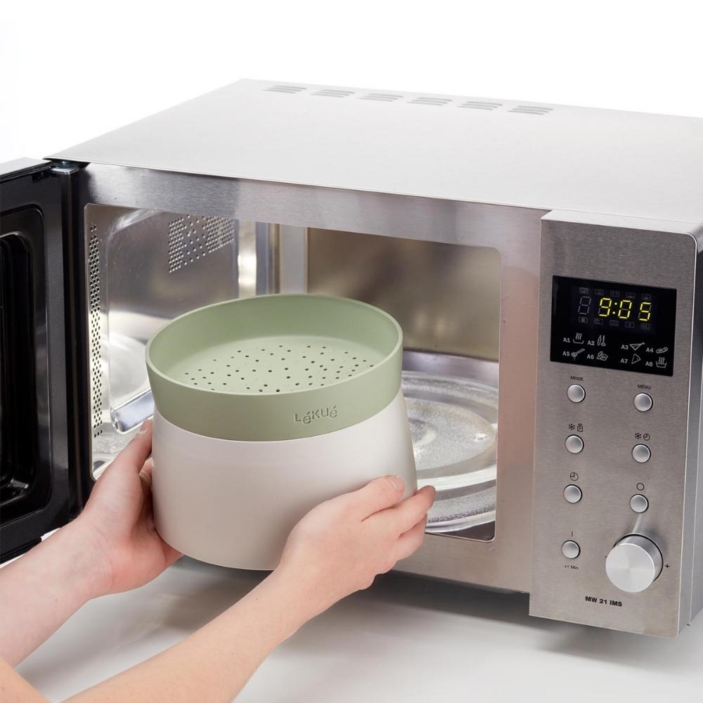 Magnetron rijstkoker 1 l, groen, Lékué