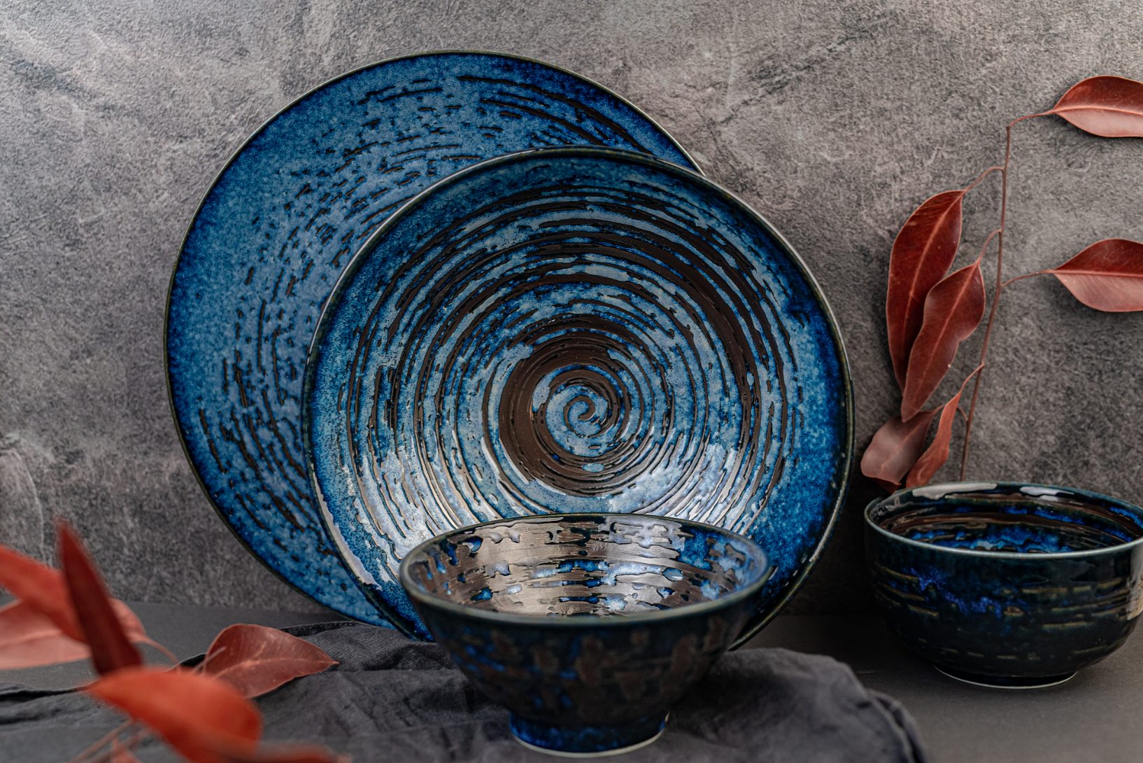 Serveerschaaltje COPPER SWIRL 13cm, MIJ