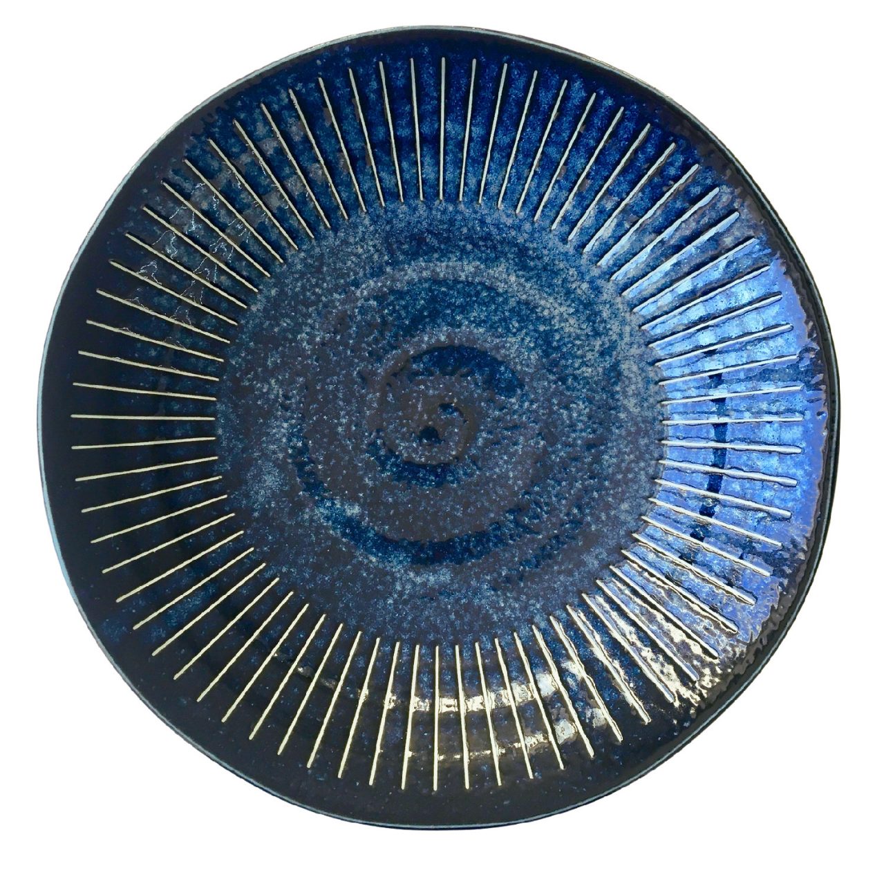 Dineerbord RIDGED INDIGO 25cm, MIJ