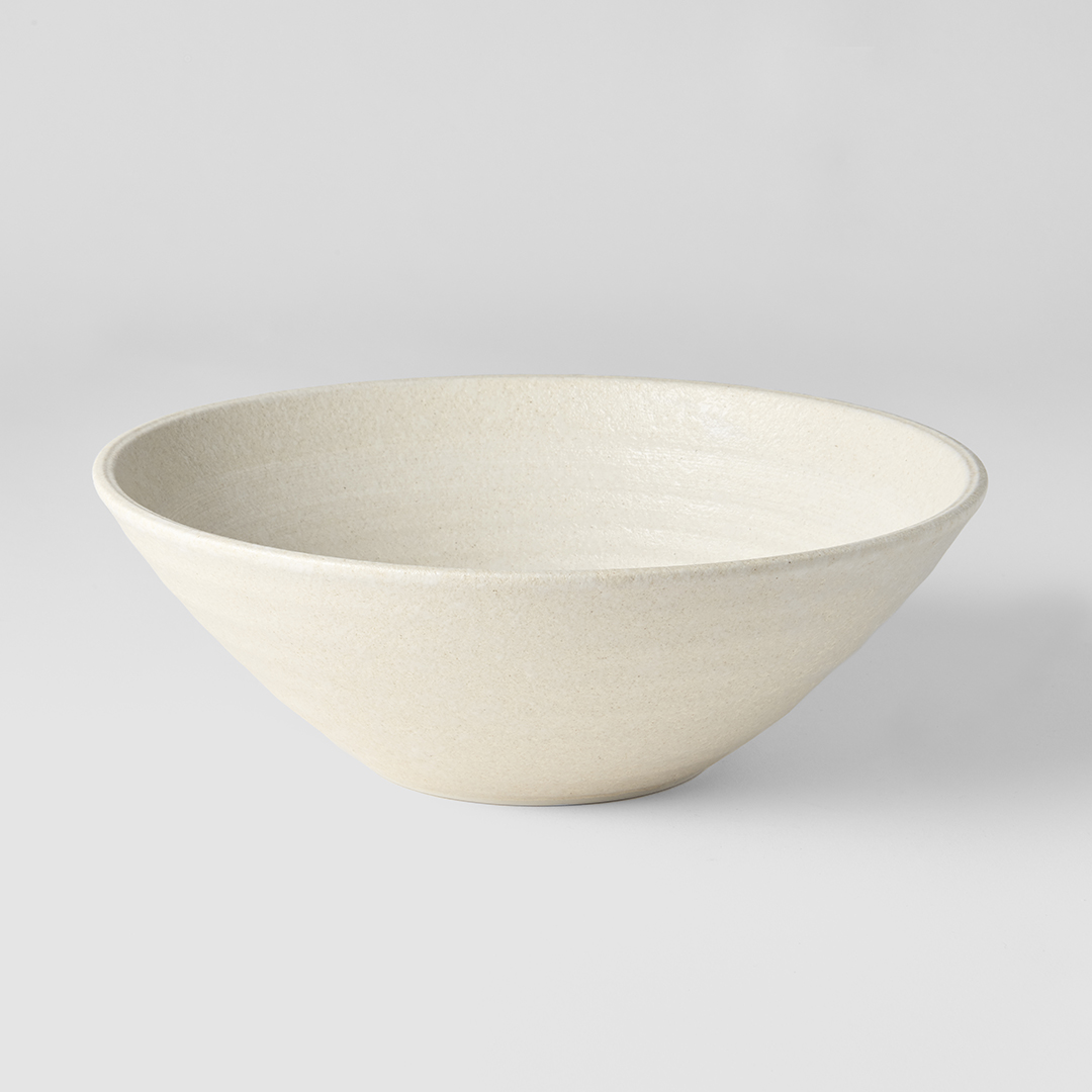 Dineerkom RECYCLED WHITE SAND 25 cm, MIJ