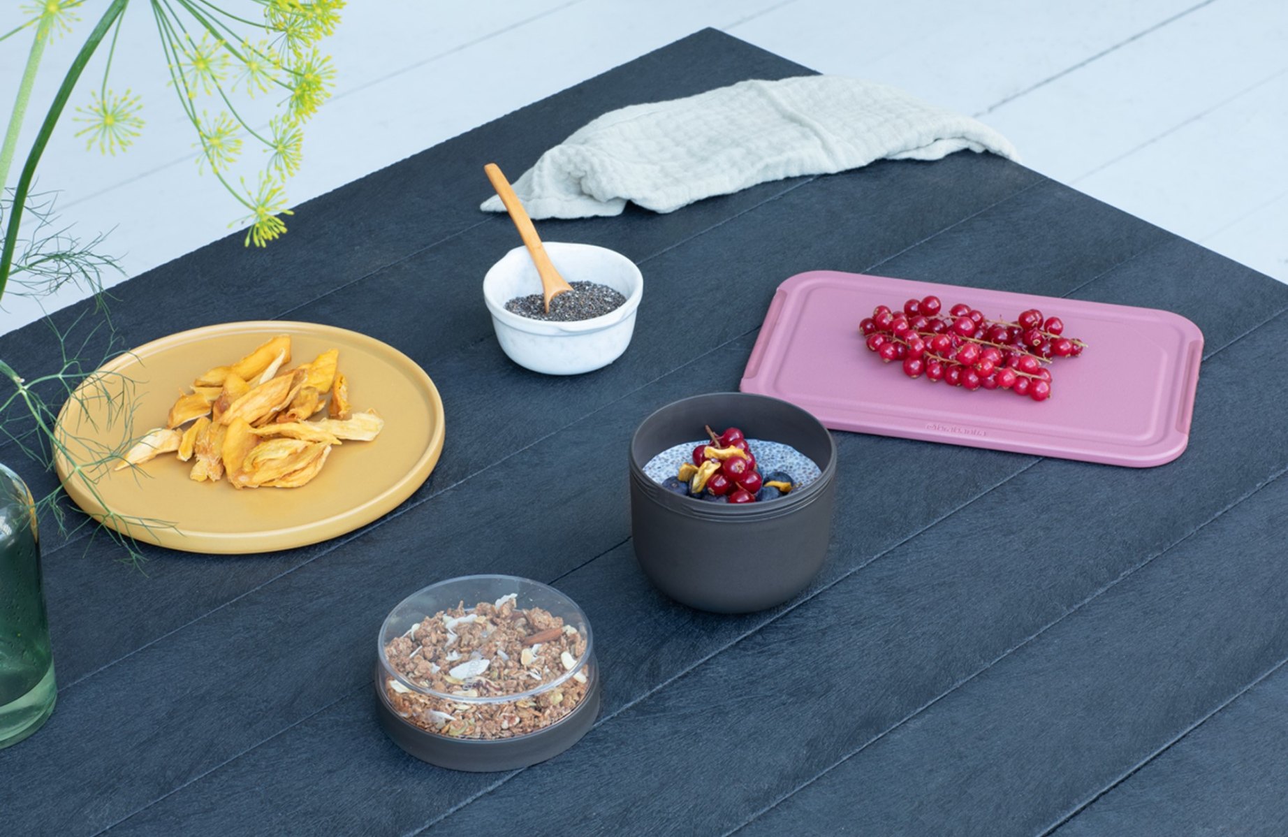 Lunchkom MAKE & TAKE 500 ml, donkergrijs, Brabantia