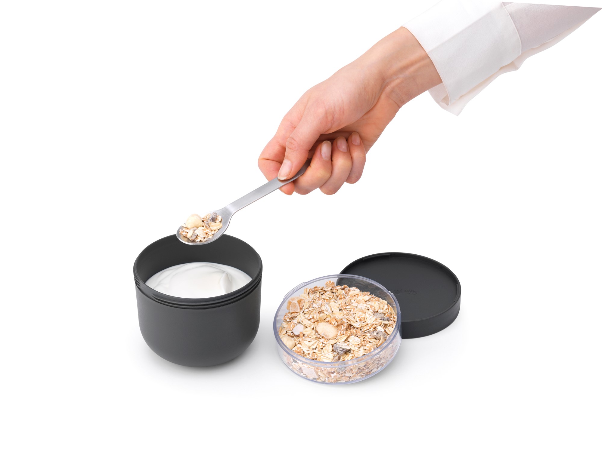 Lunchkom MAKE & TAKE 500 ml, donkergrijs, Brabantia