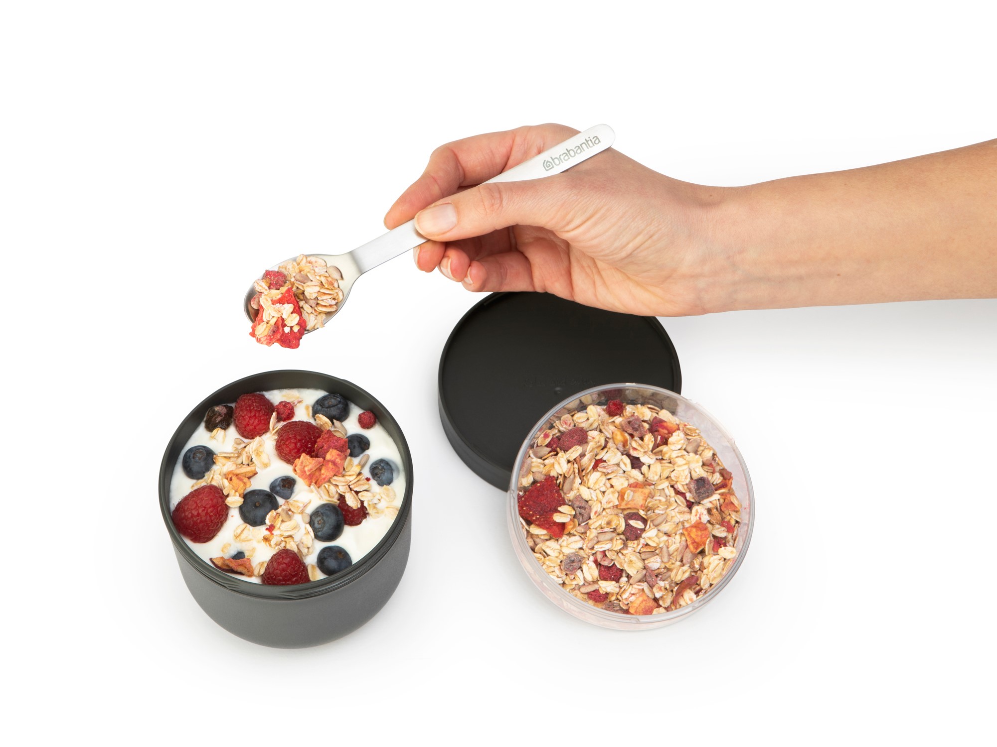 Lunchkom MAKE & TAKE 500 ml, donkergrijs, Brabantia