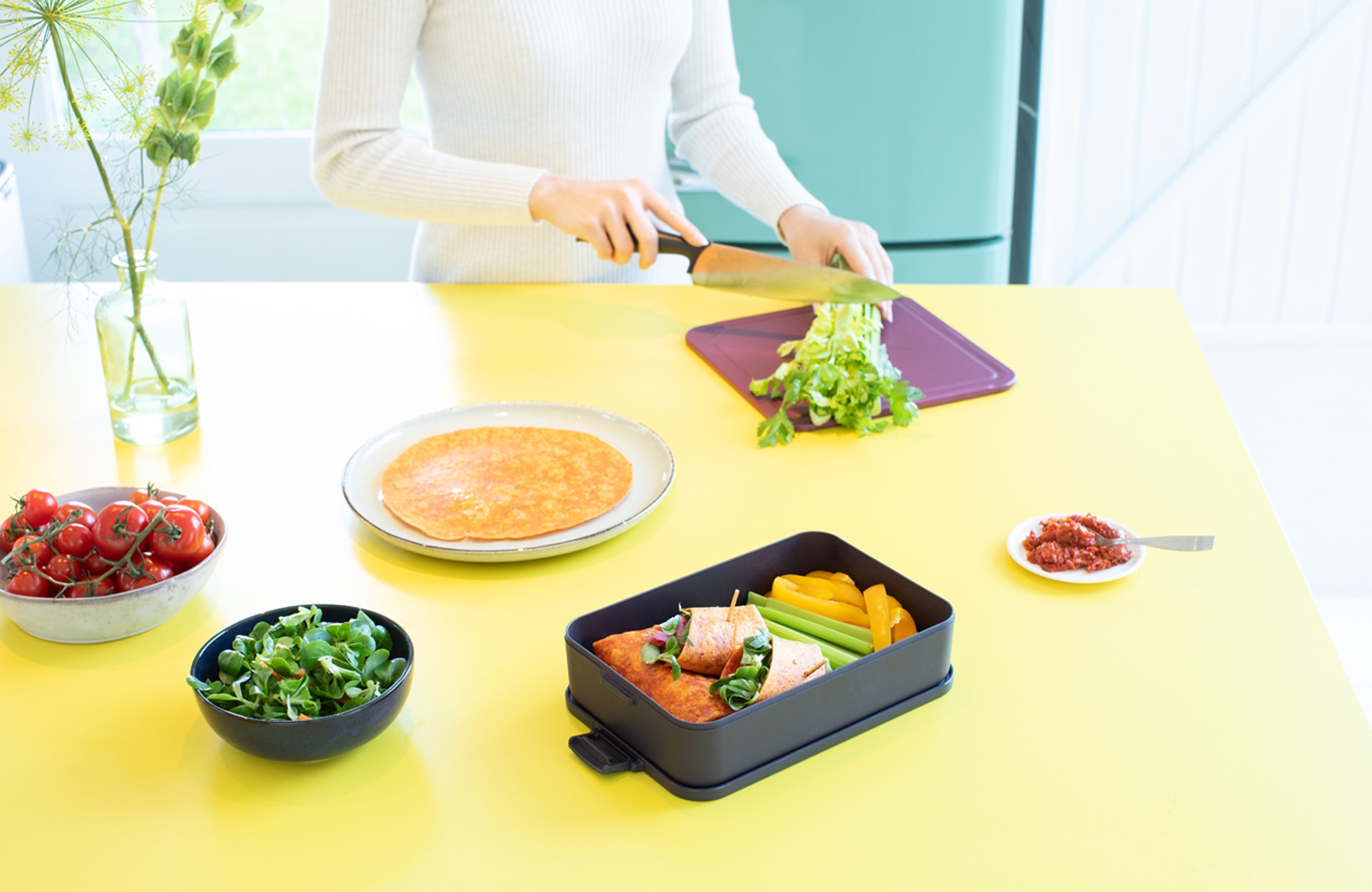Lunchtrommel MAKE & TAKE 2 l, donkergrijs, Brabantia