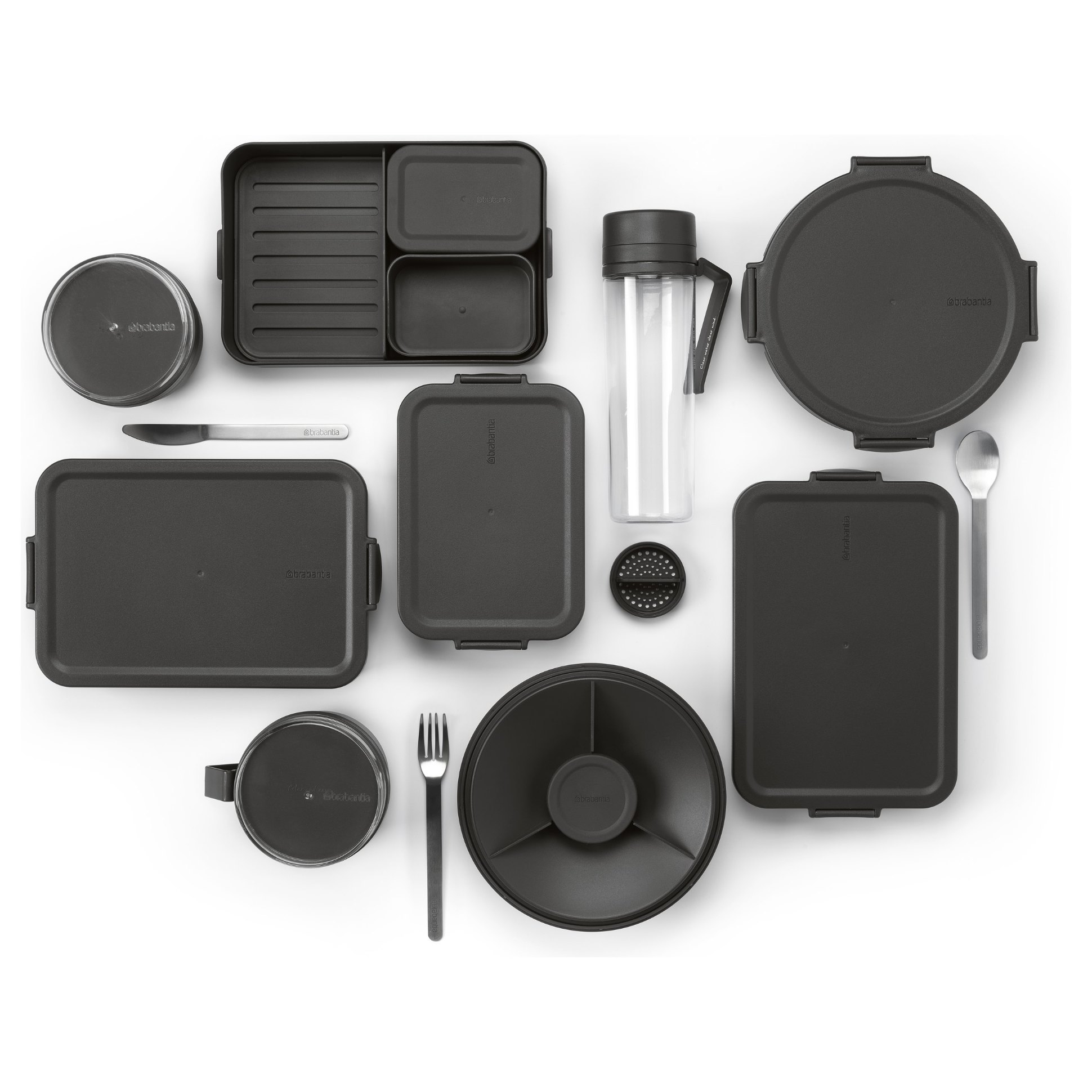 Lunchtrommel MAKE & TAKE 2 l, donkergrijs, Brabantia