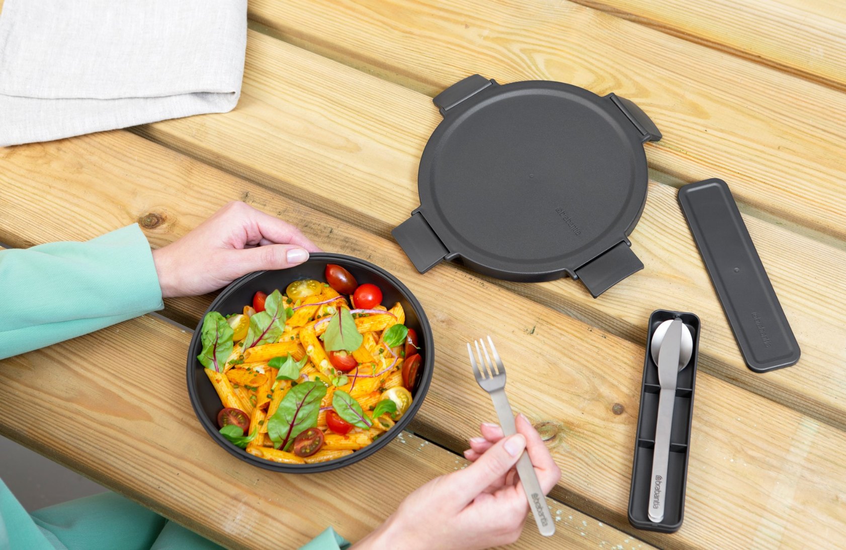 Lunchschaal MAKE & TAKE 1 l, donkergrijs, Brabantia