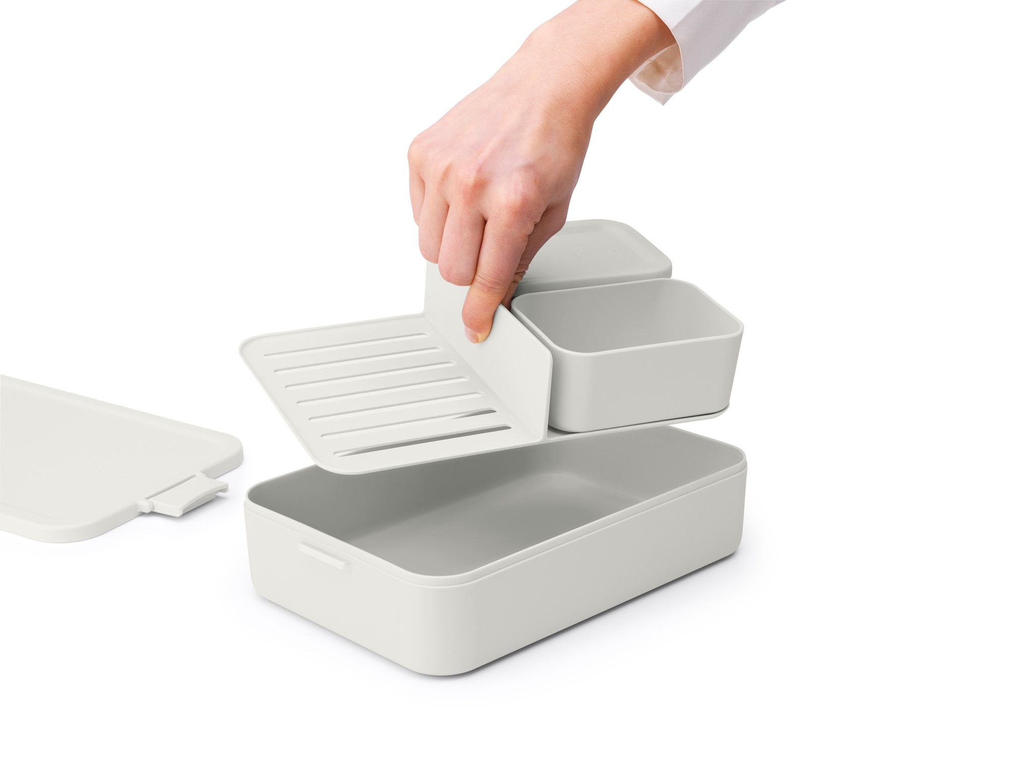 Lunchtrommel MAKE & TAKE BENTO 2 l, lichtgrijs, Brabantia