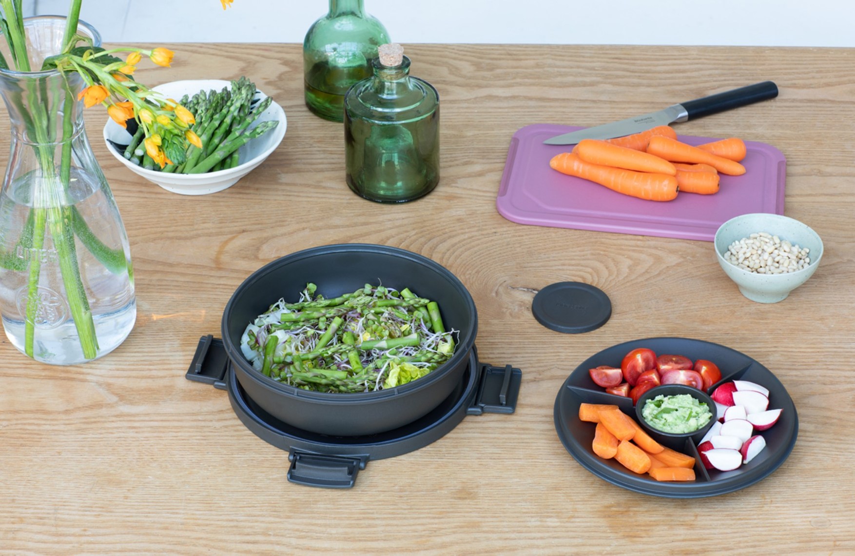 Lunchschaal MAKE & TAKE 1,3 l, donkergrijs, Brabantia