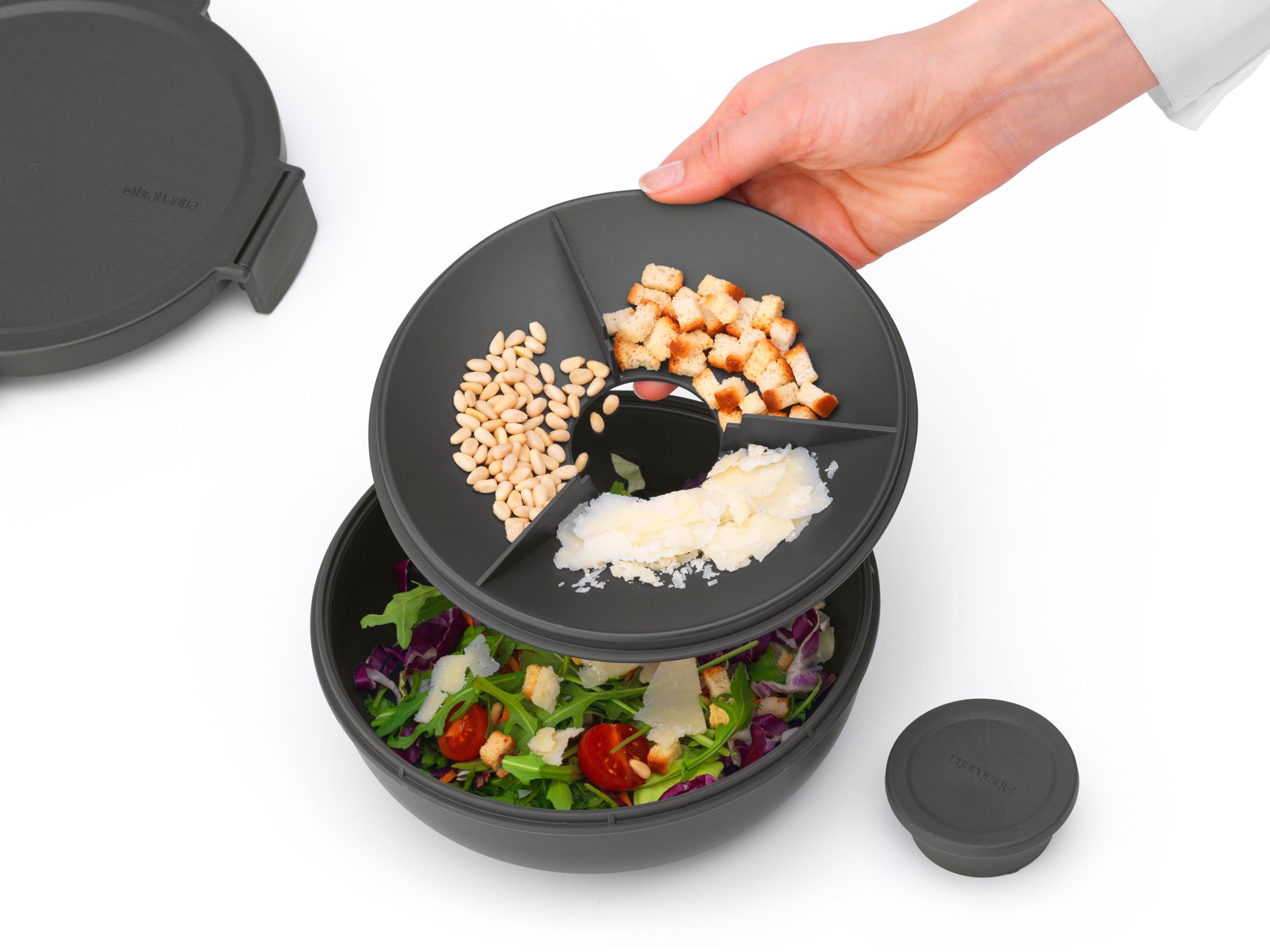 Lunchschaal MAKE & TAKE 1,3 l, donkergrijs, Brabantia