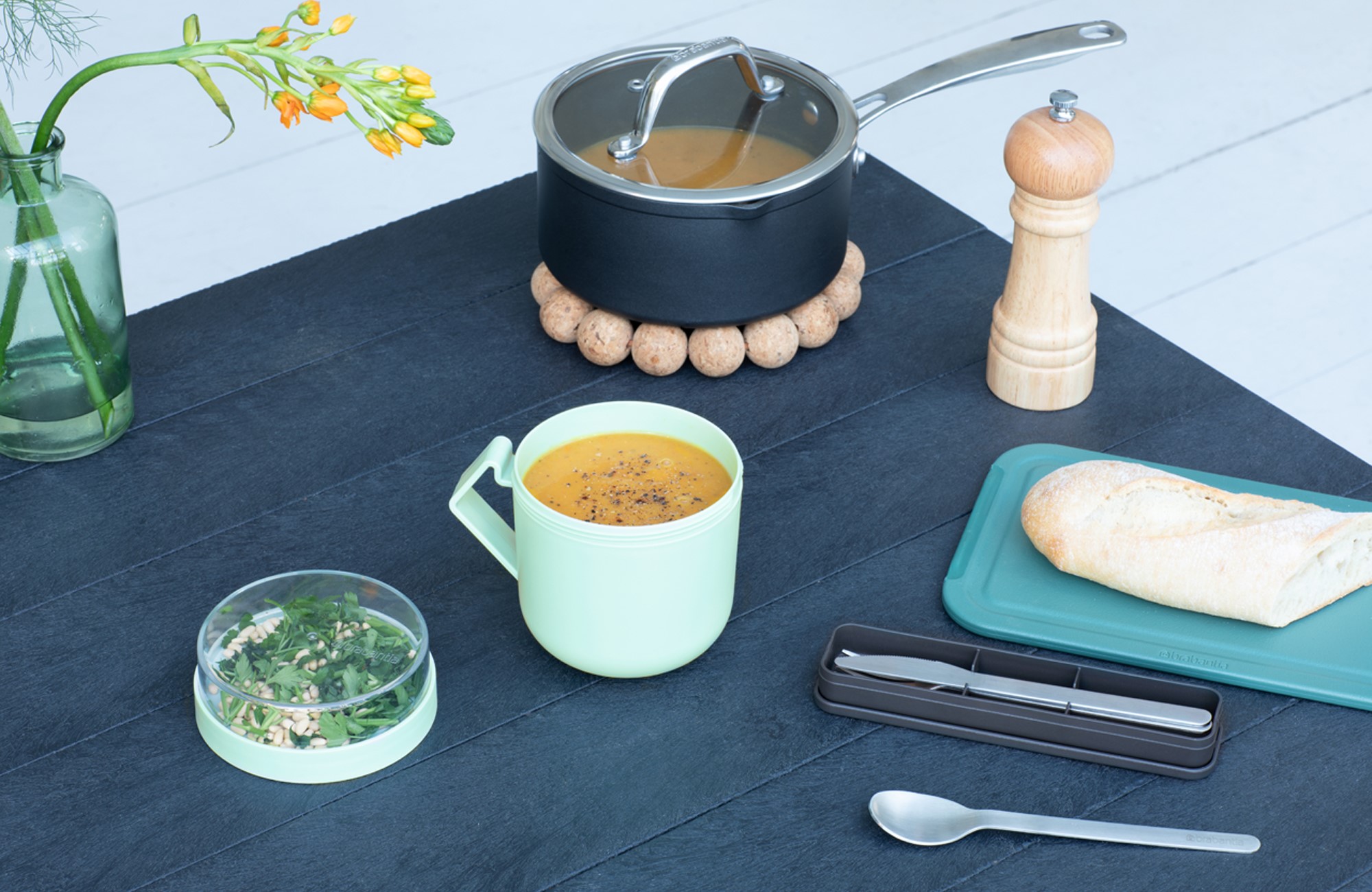 Lunchkom MAKE & TAKE 600 ml, jadegroen, Brabantia