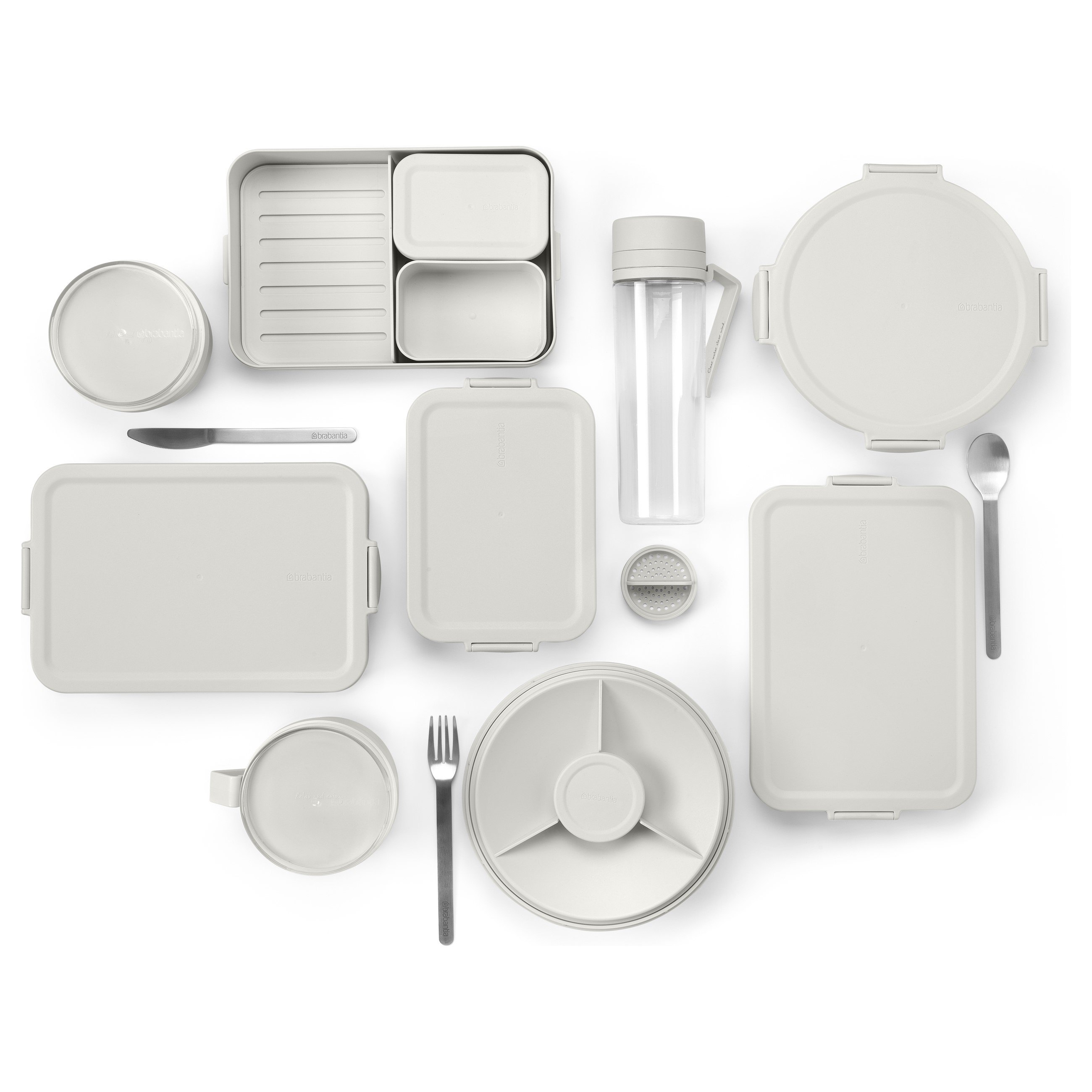 Lunchtrommel MAKE & TAKE flat, lichtgrijs, Brabantia