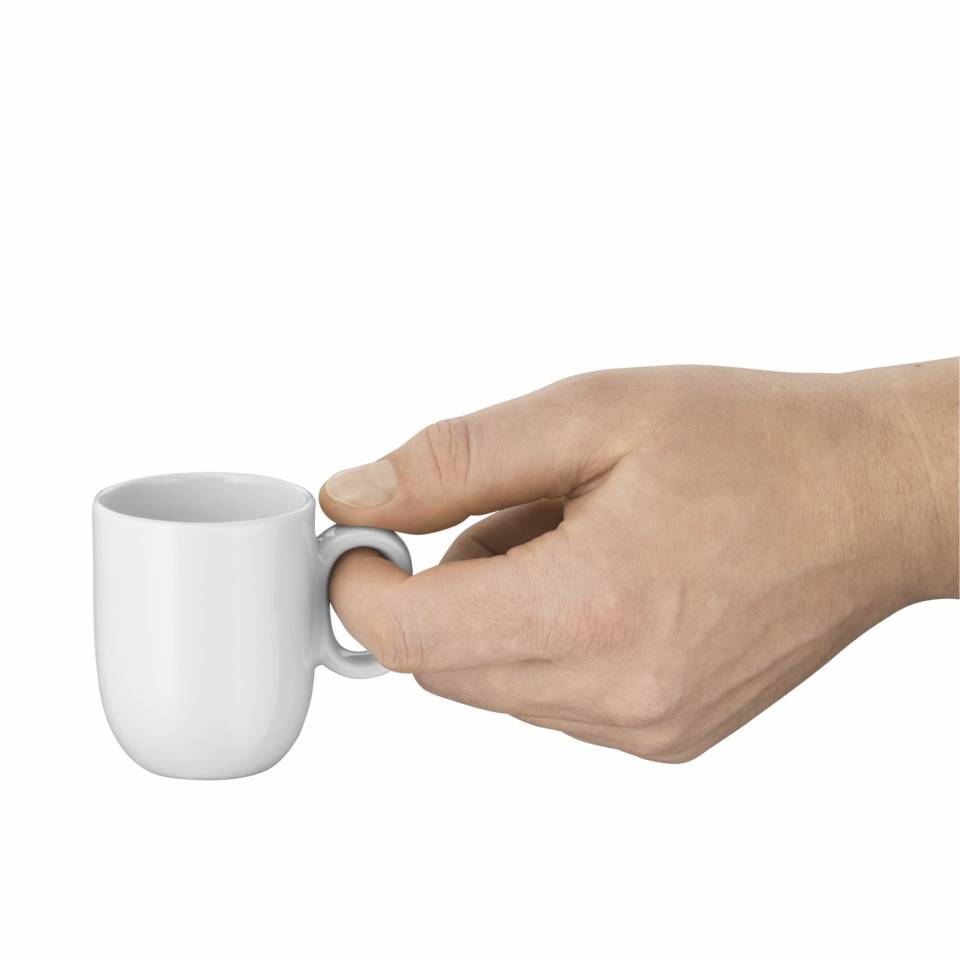 Espressokopje met schoteltje BARISTA, set van 2 stuks, wit, WMF