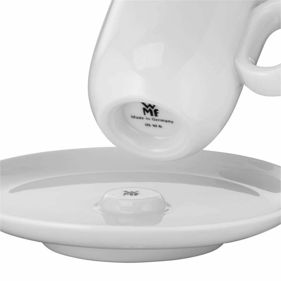 Espressokopje met schoteltje BARISTA, set van 2 stuks, wit, WMF