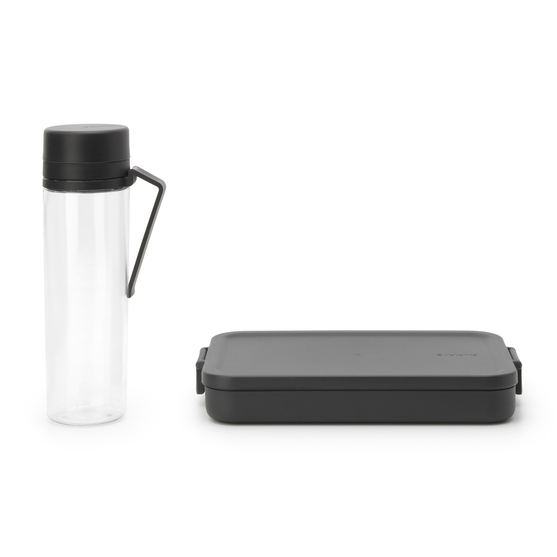 Lunchtrommel en waterbidon (set) MAKE & TAKE donkergrijs, Brabantia