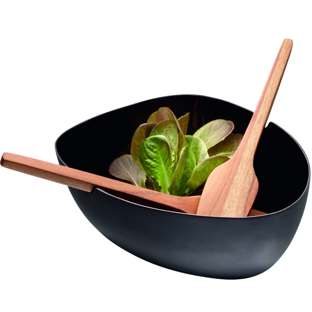 Slakom met lepels BOAT 25 cm, zwart, Philippi