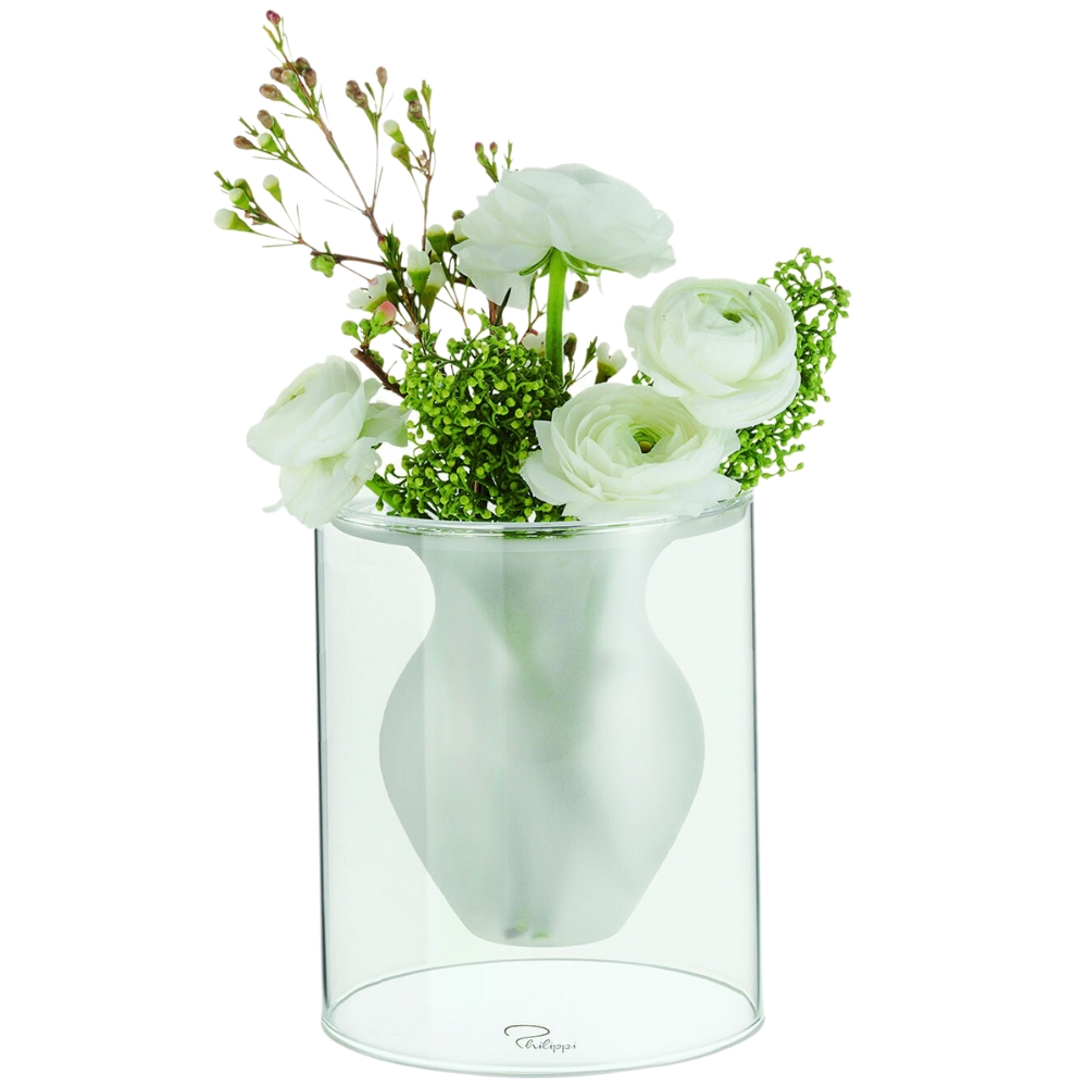 Vaas ESMERALDA 15,5 cm, wit, Philippi