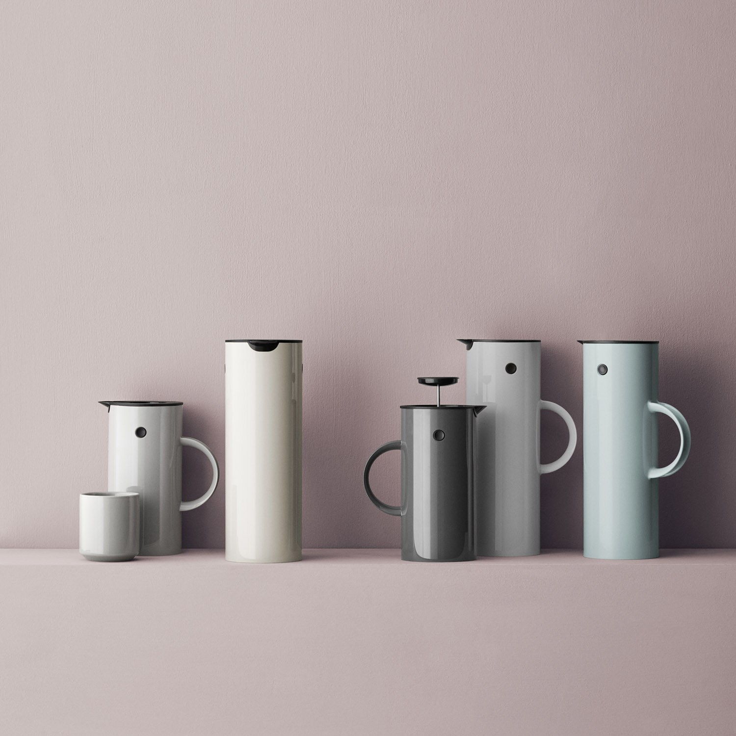 Thermoskan EM77 1 l, wit, Stelton