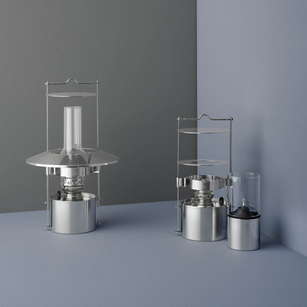 Olielamp 18,5 cm, zilver, Stelton