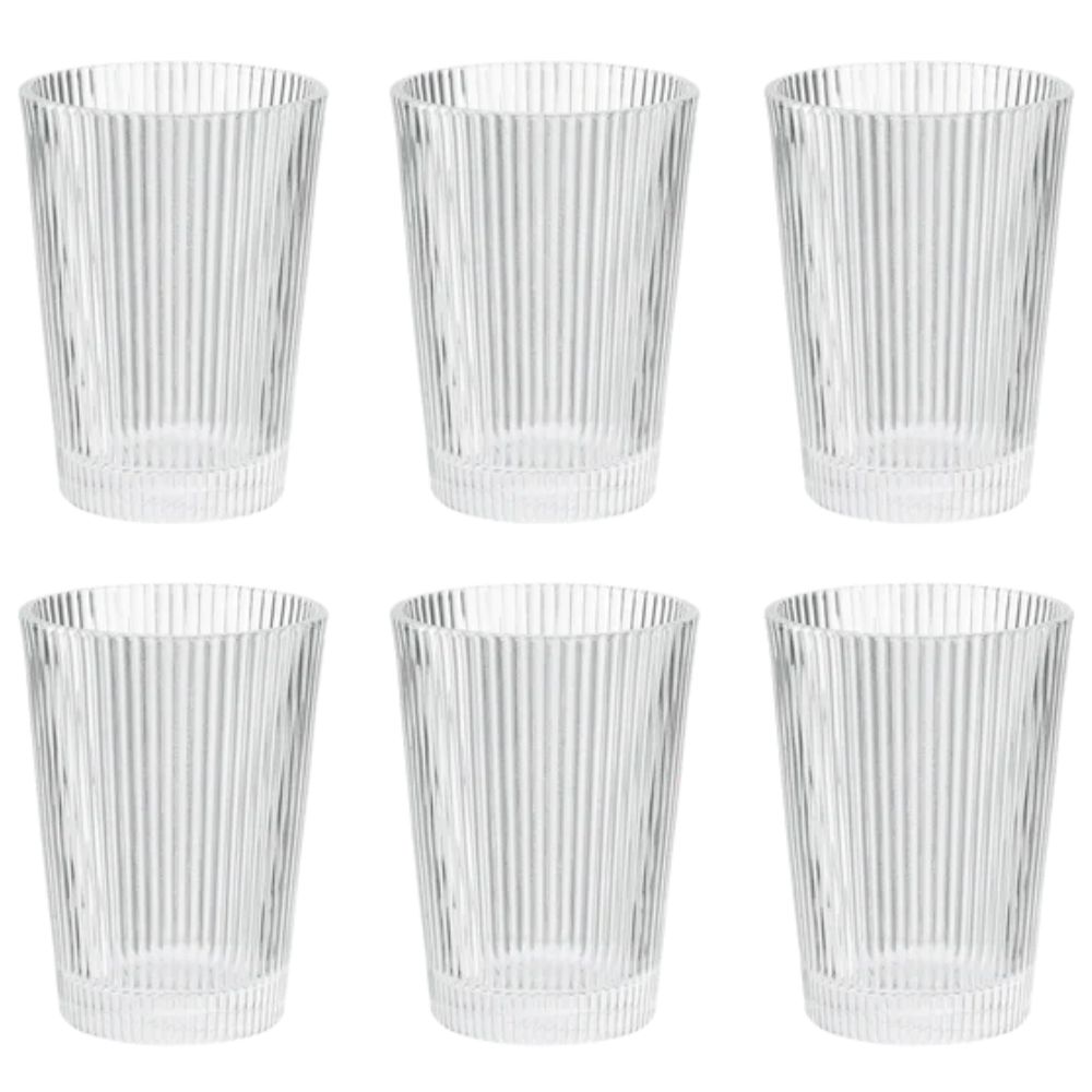 Waterglas PILASTRO, set van 6 stuks, 240 ml, Stelton