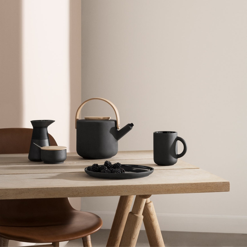 Suikerpot THEO 100 ml, zwart, Stelton