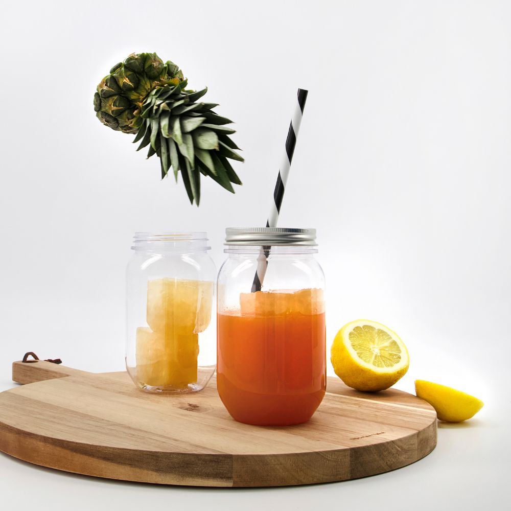 Waterglas met rietje 550 ml, Nicolas Vahé