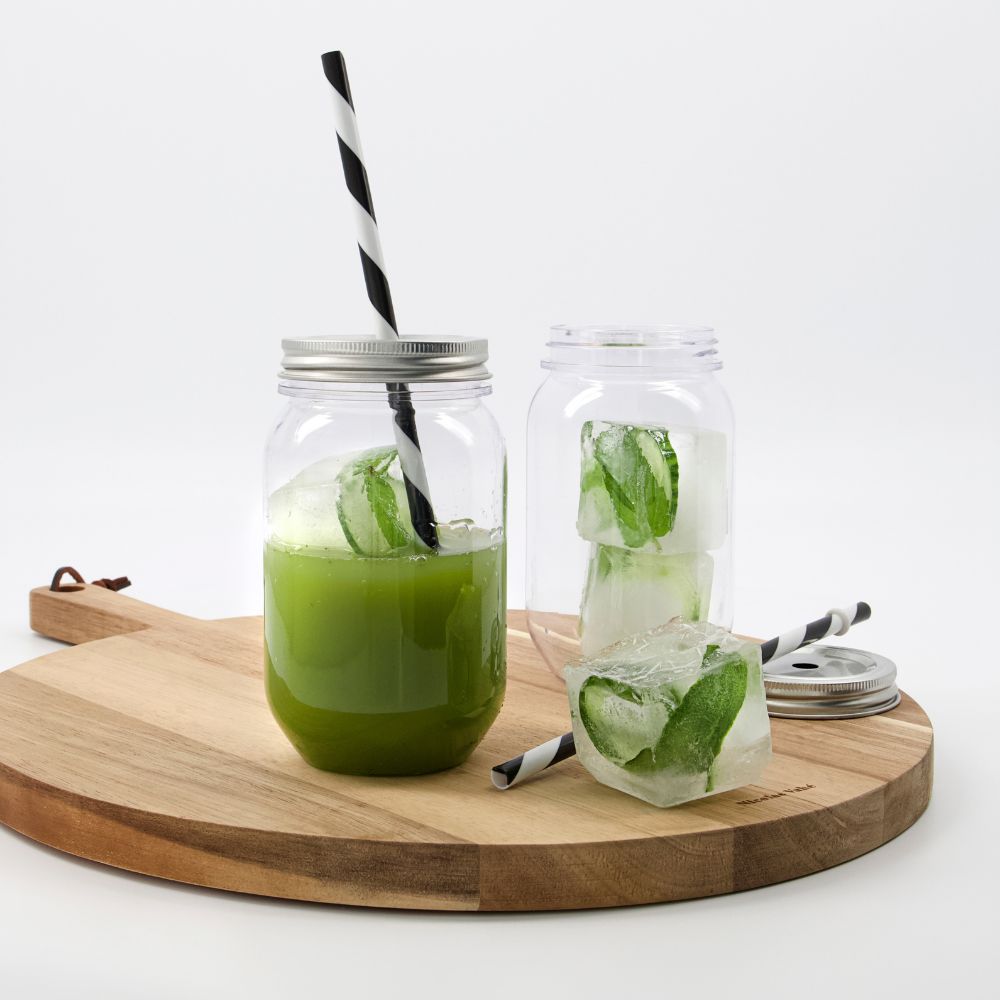 Waterglas met rietje 550 ml, Nicolas Vahé