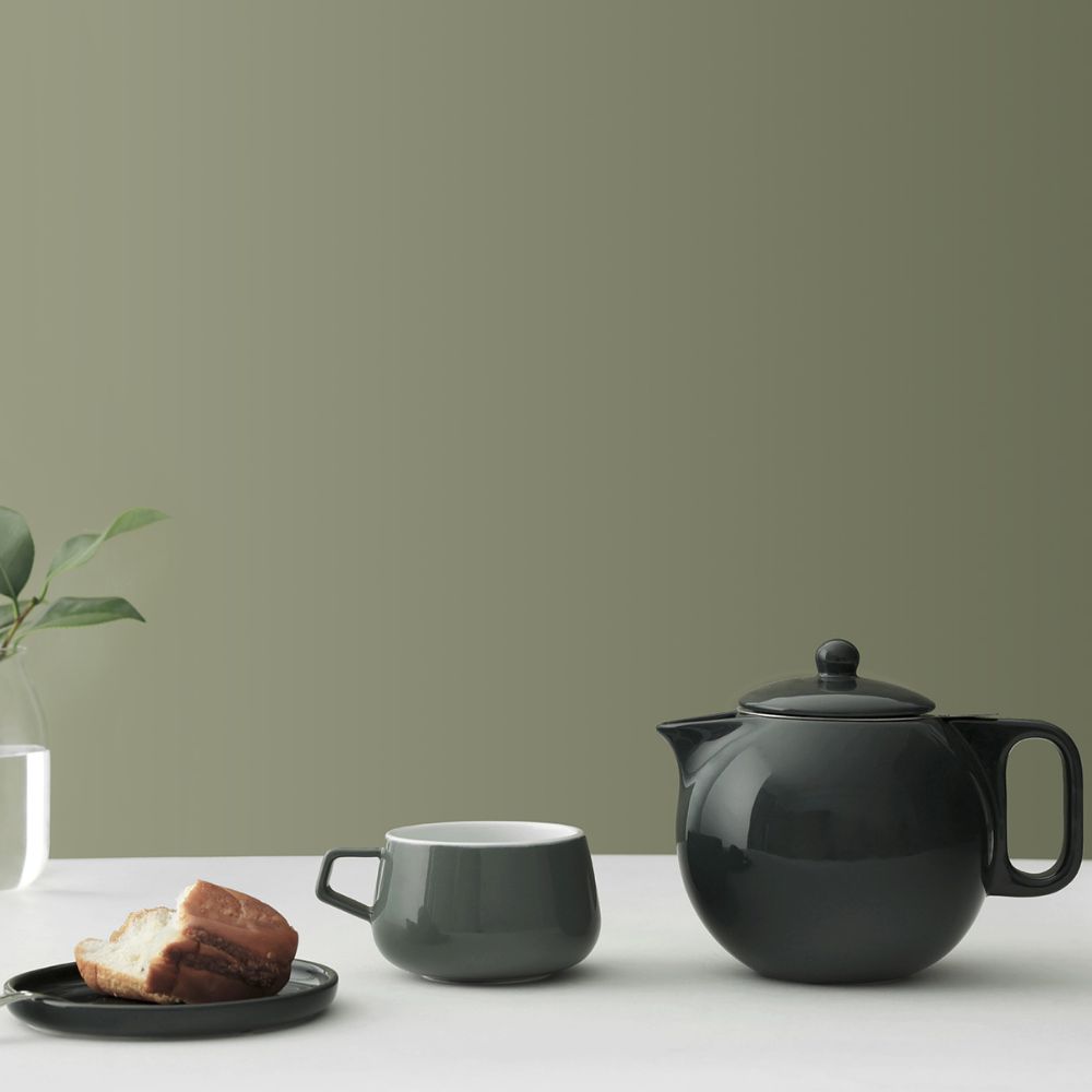 Theepot JAIMI 1 l, groen, porselein, Viva Scandinavia