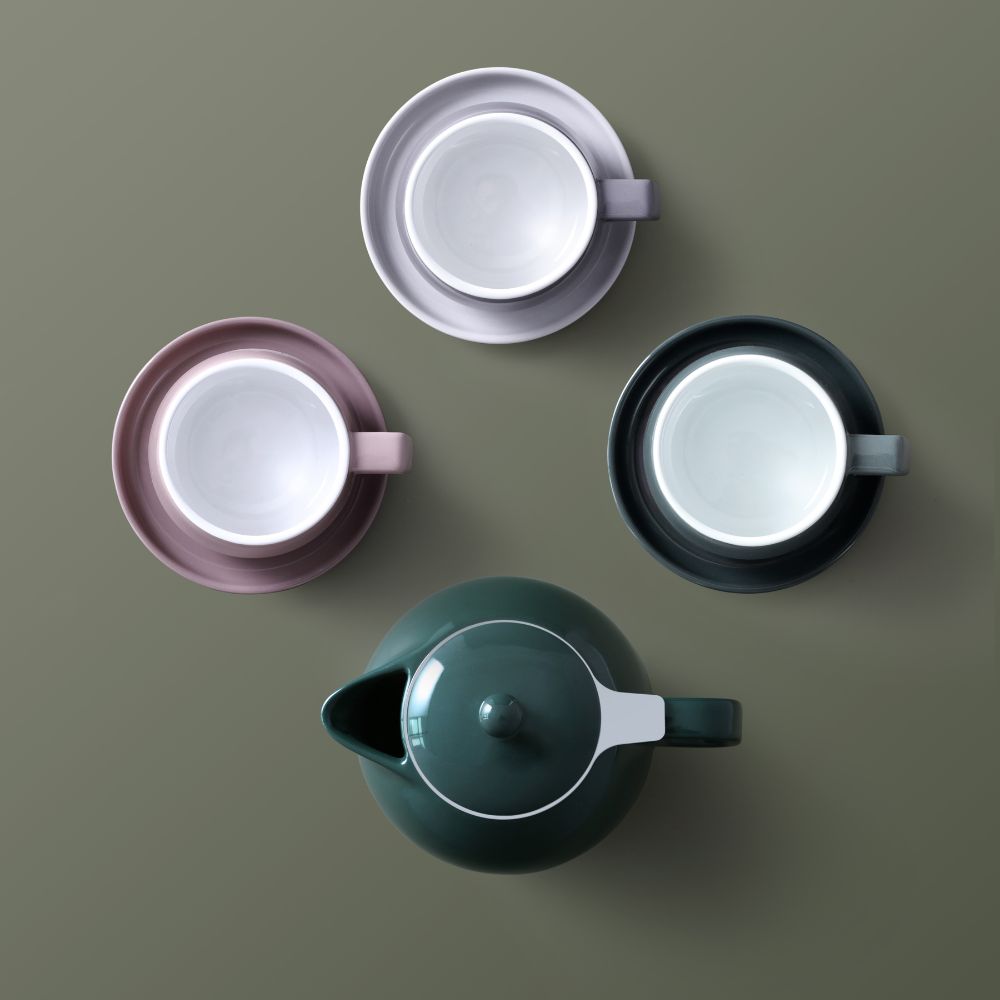 Theepot JAIMI 1 l, groen, porselein, Viva Scandinavia