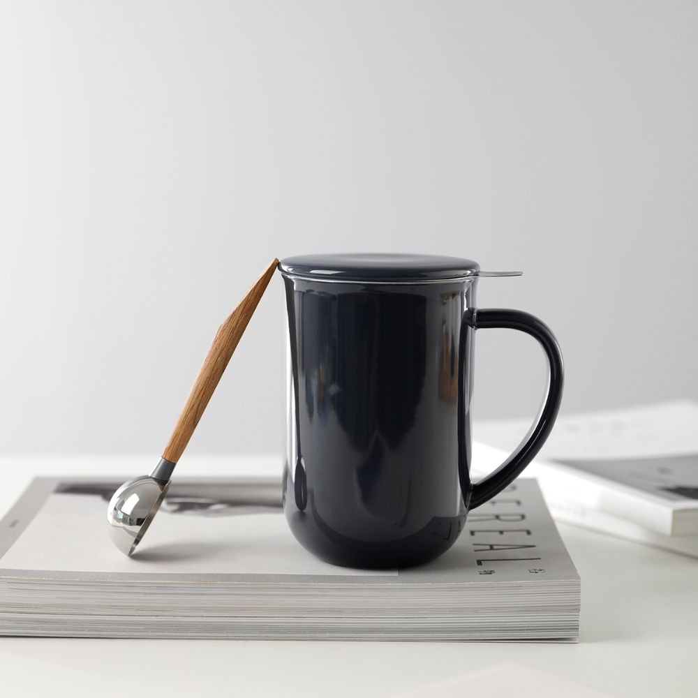 Theemok met infuser MINIMA 500 ml, donkerblauw, Viva Scandinavia