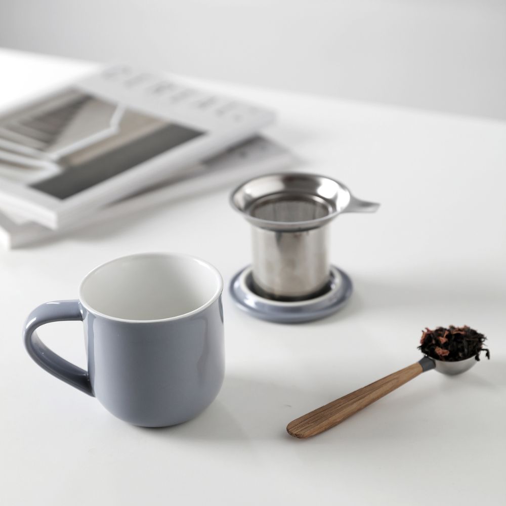 Theemok met infuser MINIMA EVA, 380 ml, grijs, Viva Scandinavia