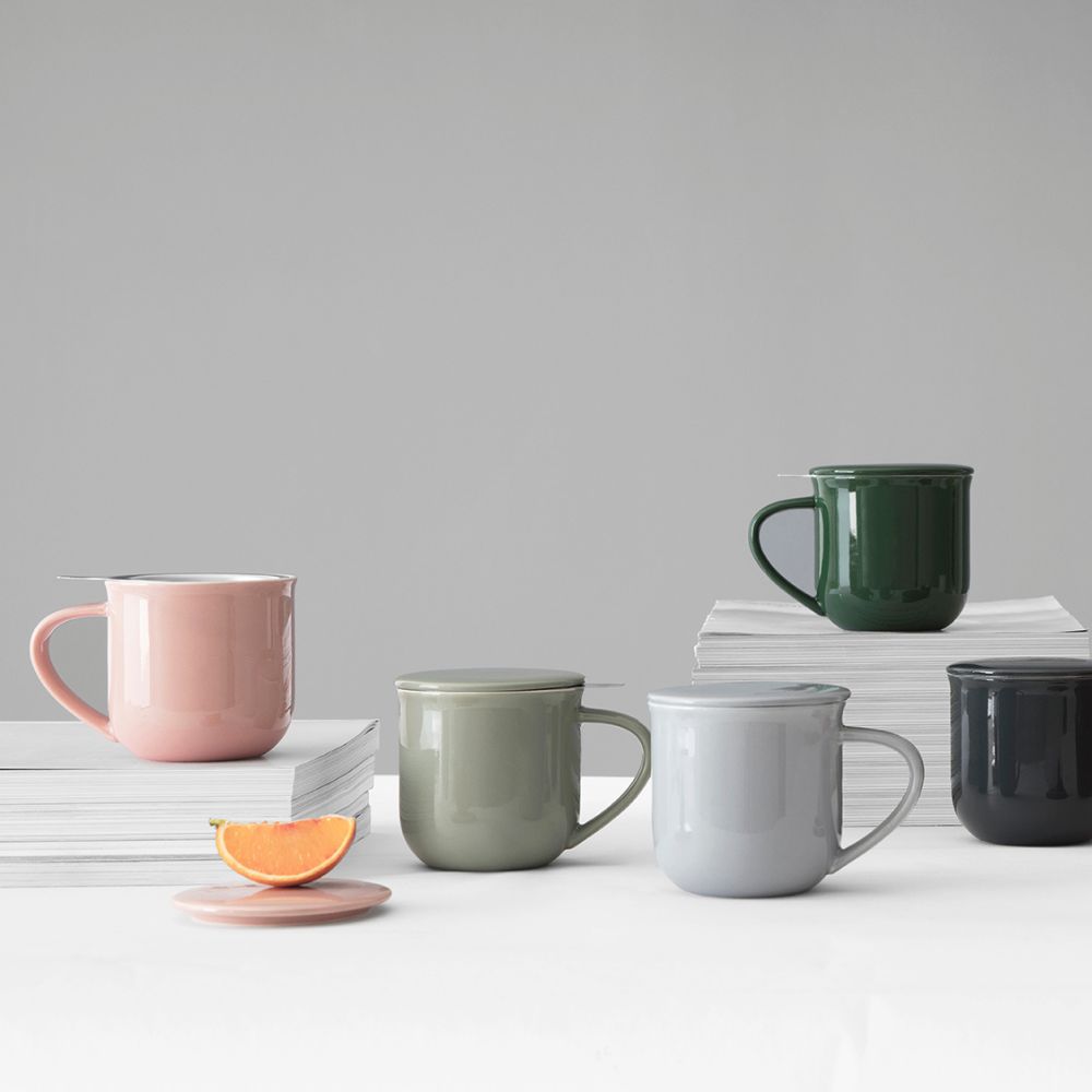 Theemok met infuser MINIMA EVA, 380 ml, grijs, Viva Scandinavia