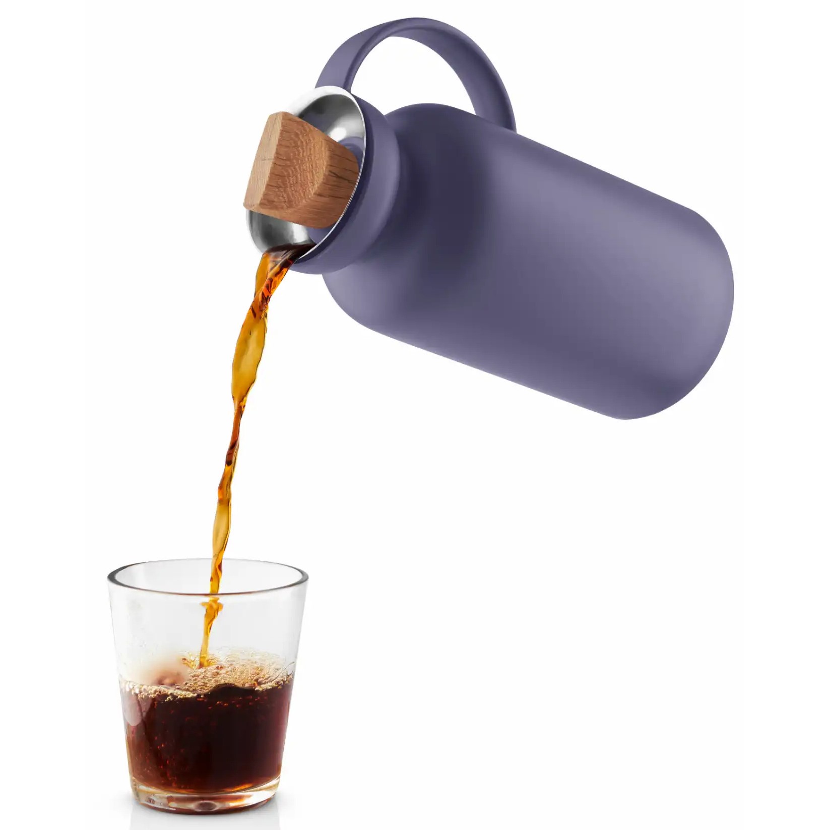Thermoskan SILHOUETTE, 1 l, violetblauw, Eva Solo