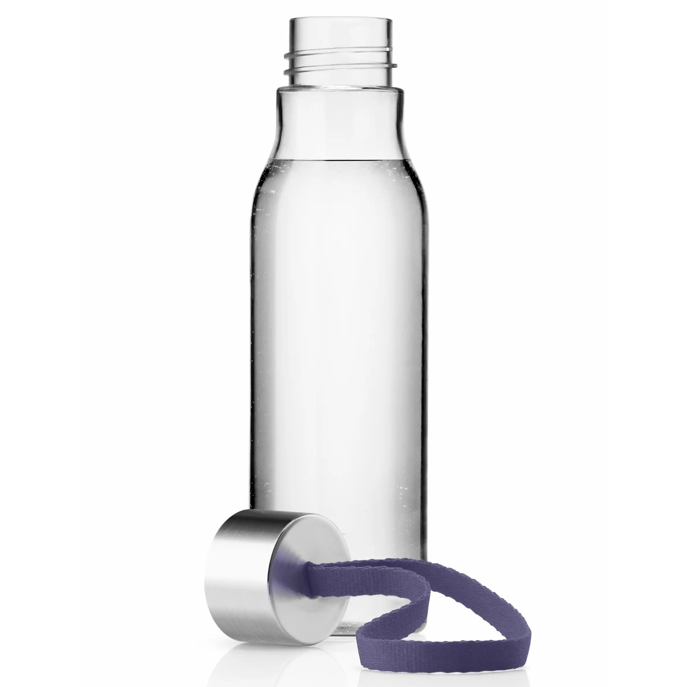 Waterbidon 500 ml, violetblauwe band, Eva Solo