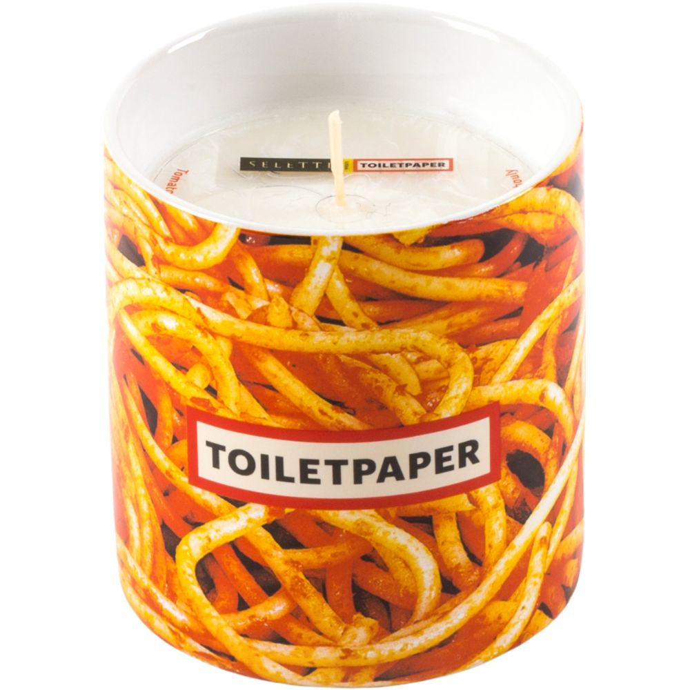 Geurkaars TOILETPAPER SPAGHETTI 9,5 cm, Seletti