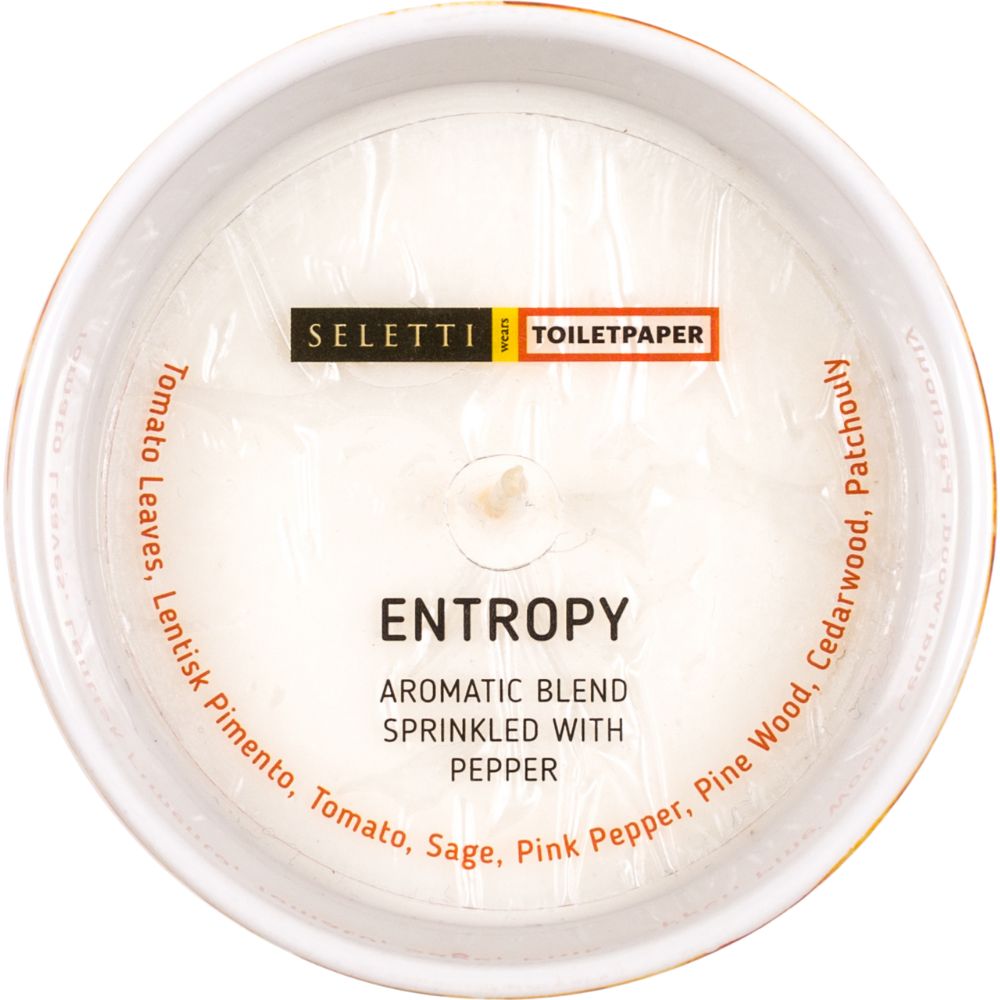 Geurkaars TOILETPAPER SPAGHETTI 9,5 cm, Seletti