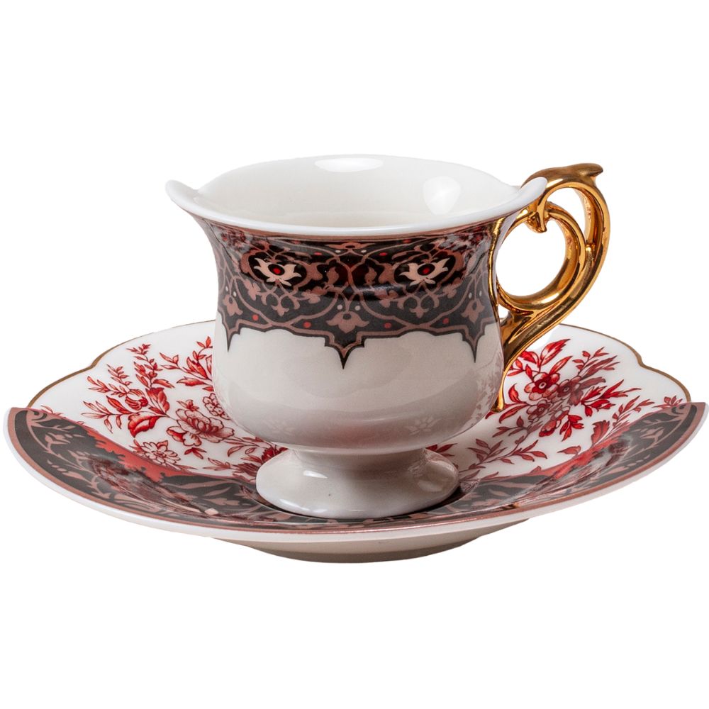 Koffiekopje met schotel HYBRID SAGALA, Seletti