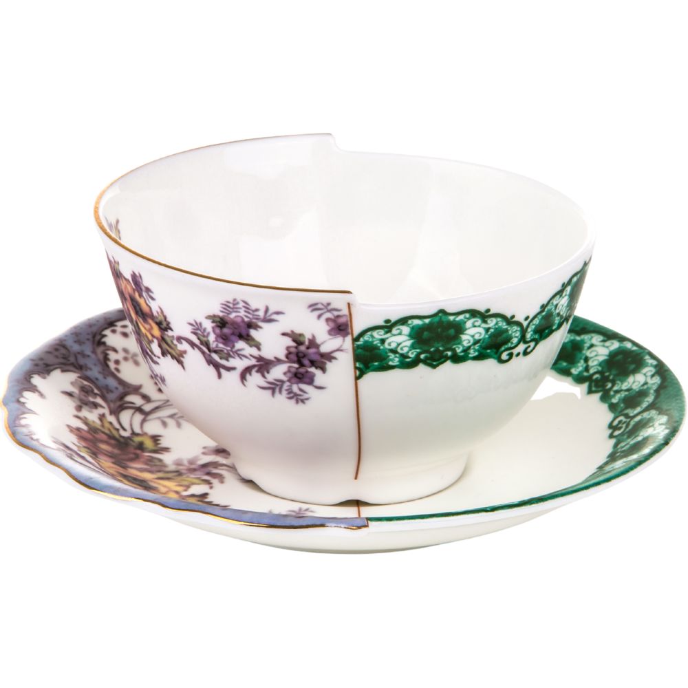 Theekopje met schotel HYBRID ISIDORA, Seletti