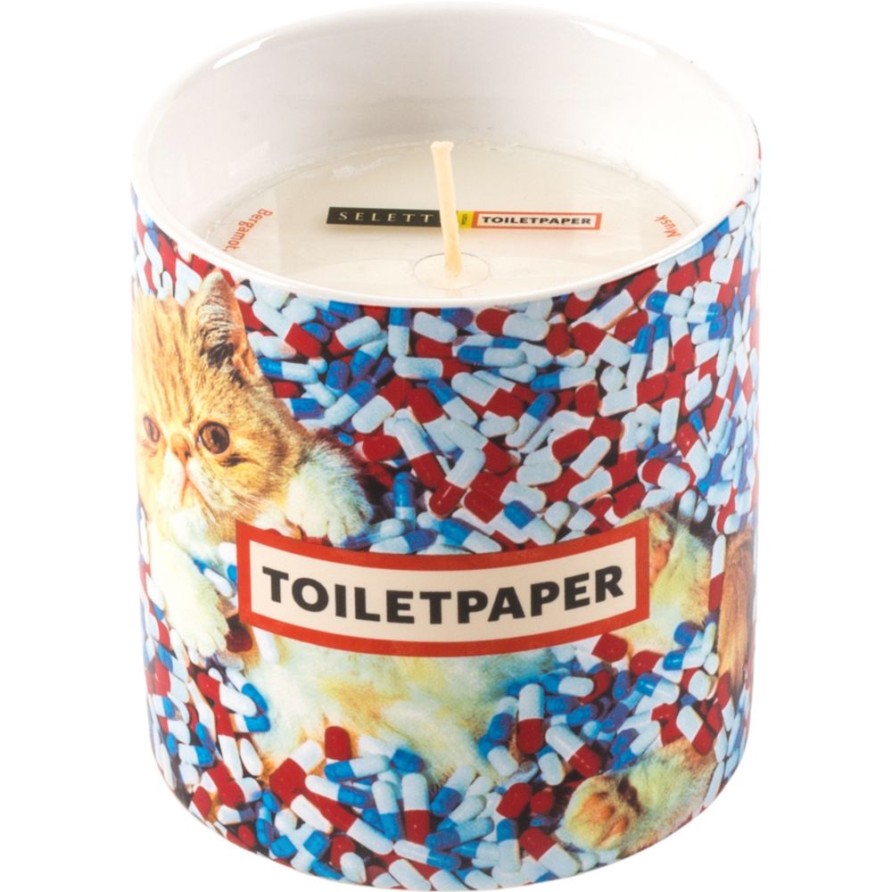 Geurkaars TOILETPAPER PILLS 9,5 cm Seletti