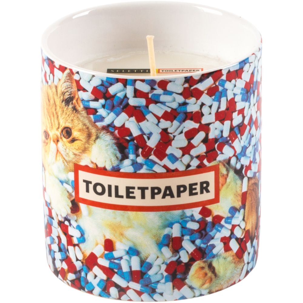 Geurkaars TOILETPAPER PILLS 9,5 cm Seletti
