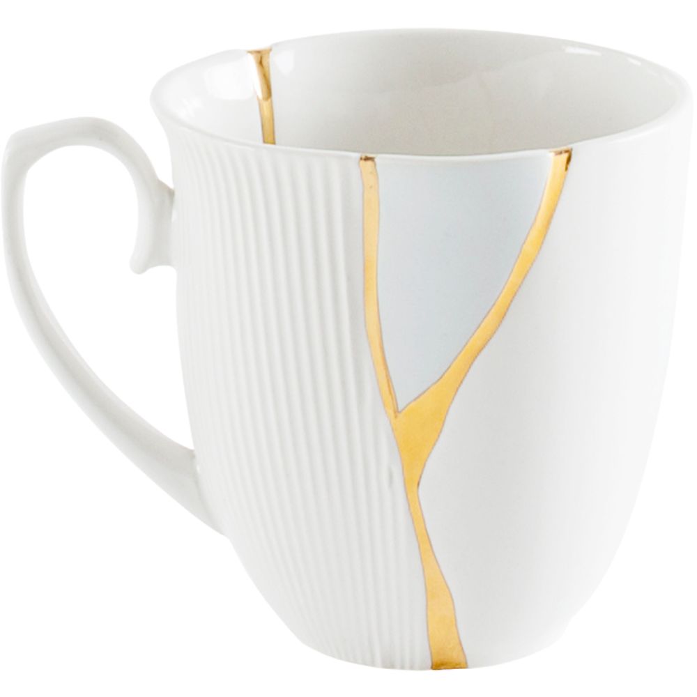 Theekopje KINTSUGI 2, wit, Seletti