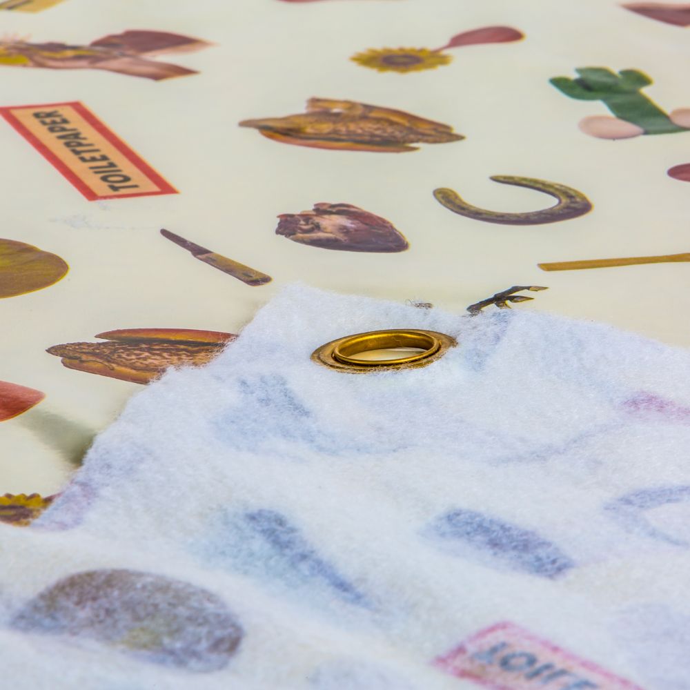 Tafelkleed TOILETPAPER MIX 140 x 240 cm, vinyl Seletti